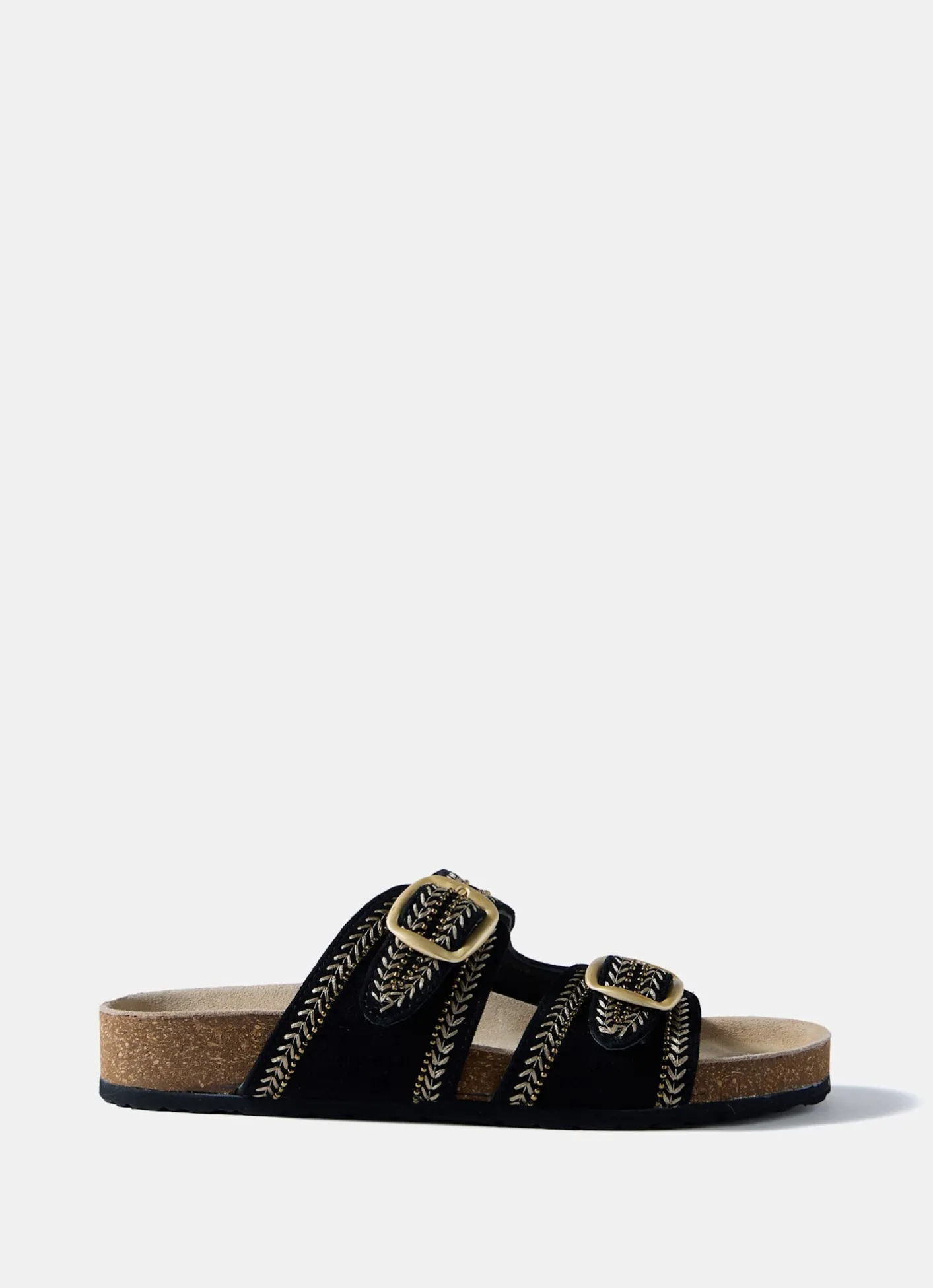 Discount Ava Suede Beaded Sandals Sandals