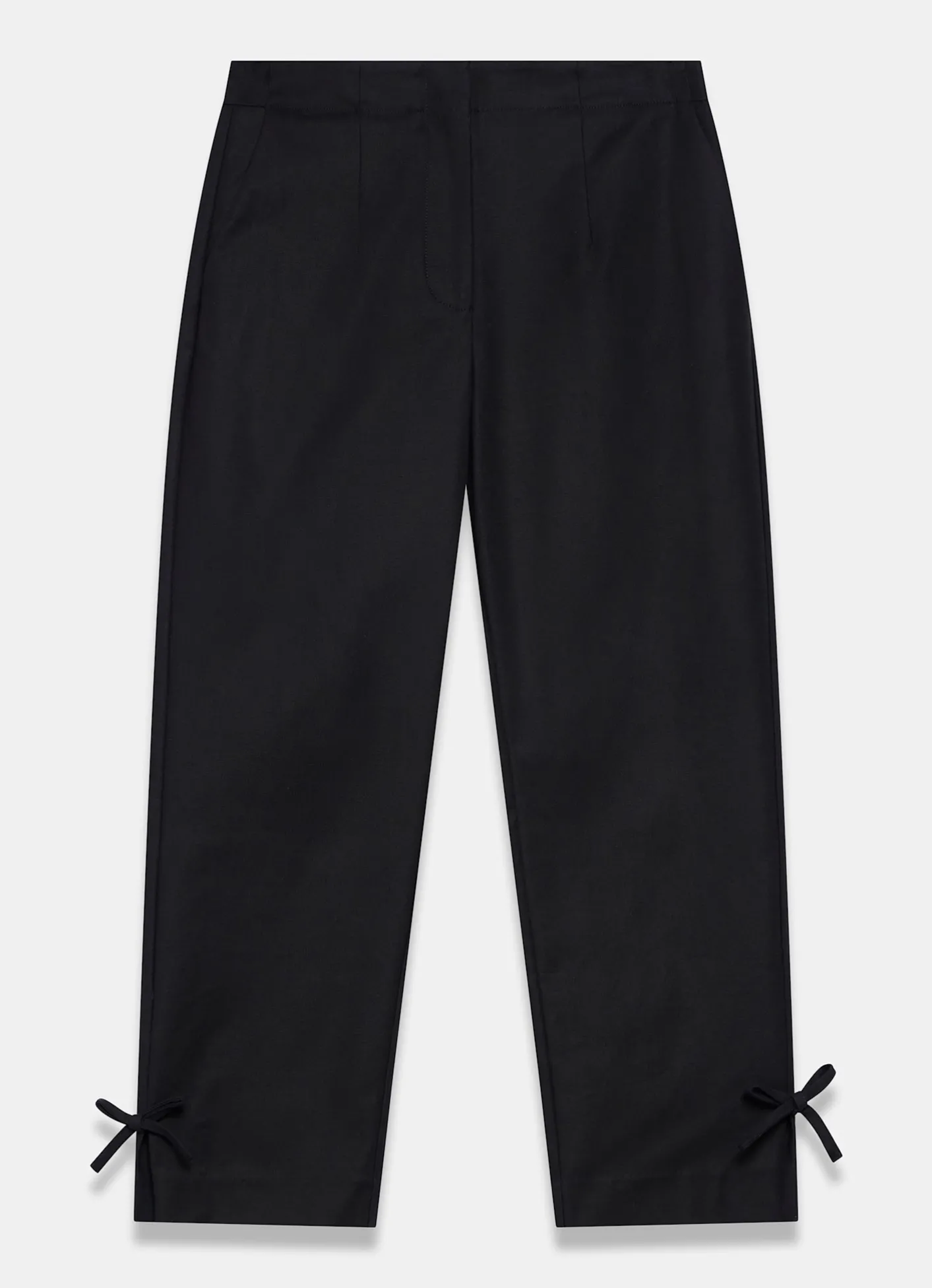 Sale Cotton Blend Capri Trousers Trousers