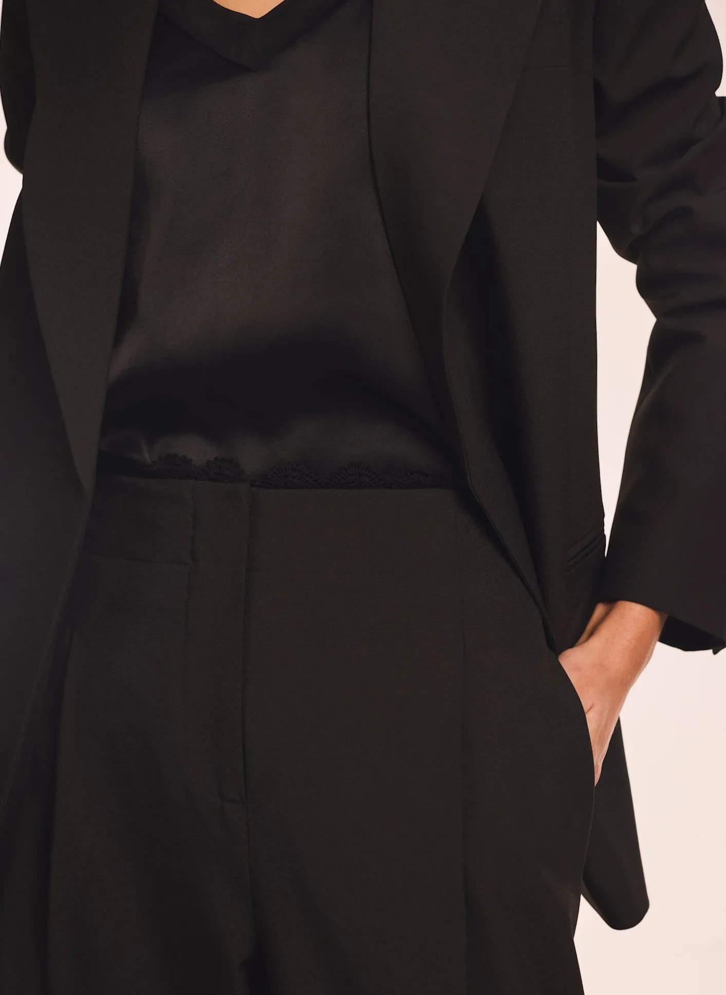 Best Lace Trim Wide Trousers Wide Leg Trousers|Trousers