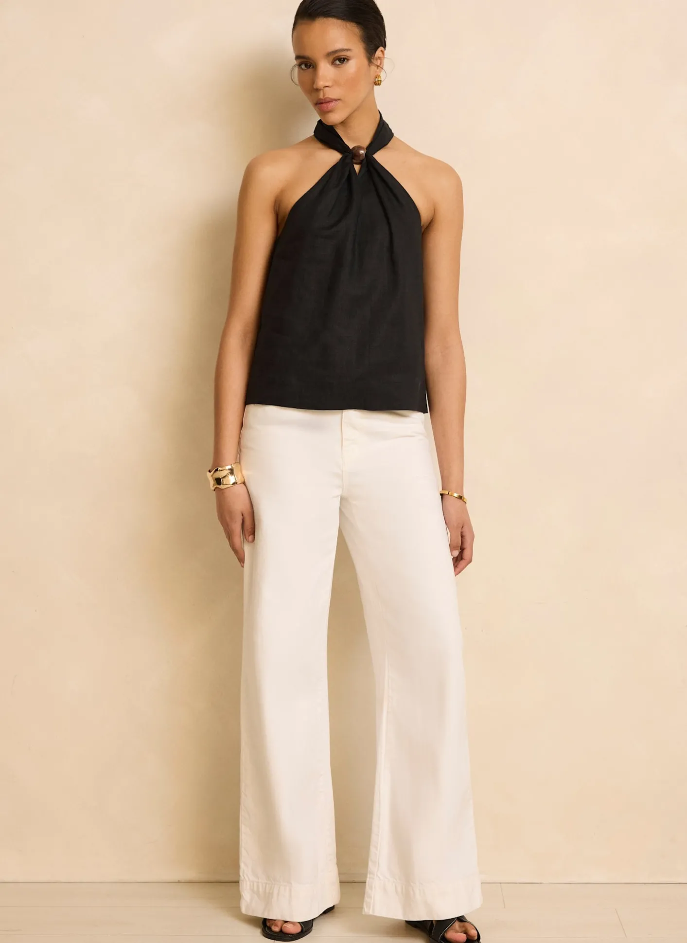 Clearance Linen Halter Top All Tops|Tops