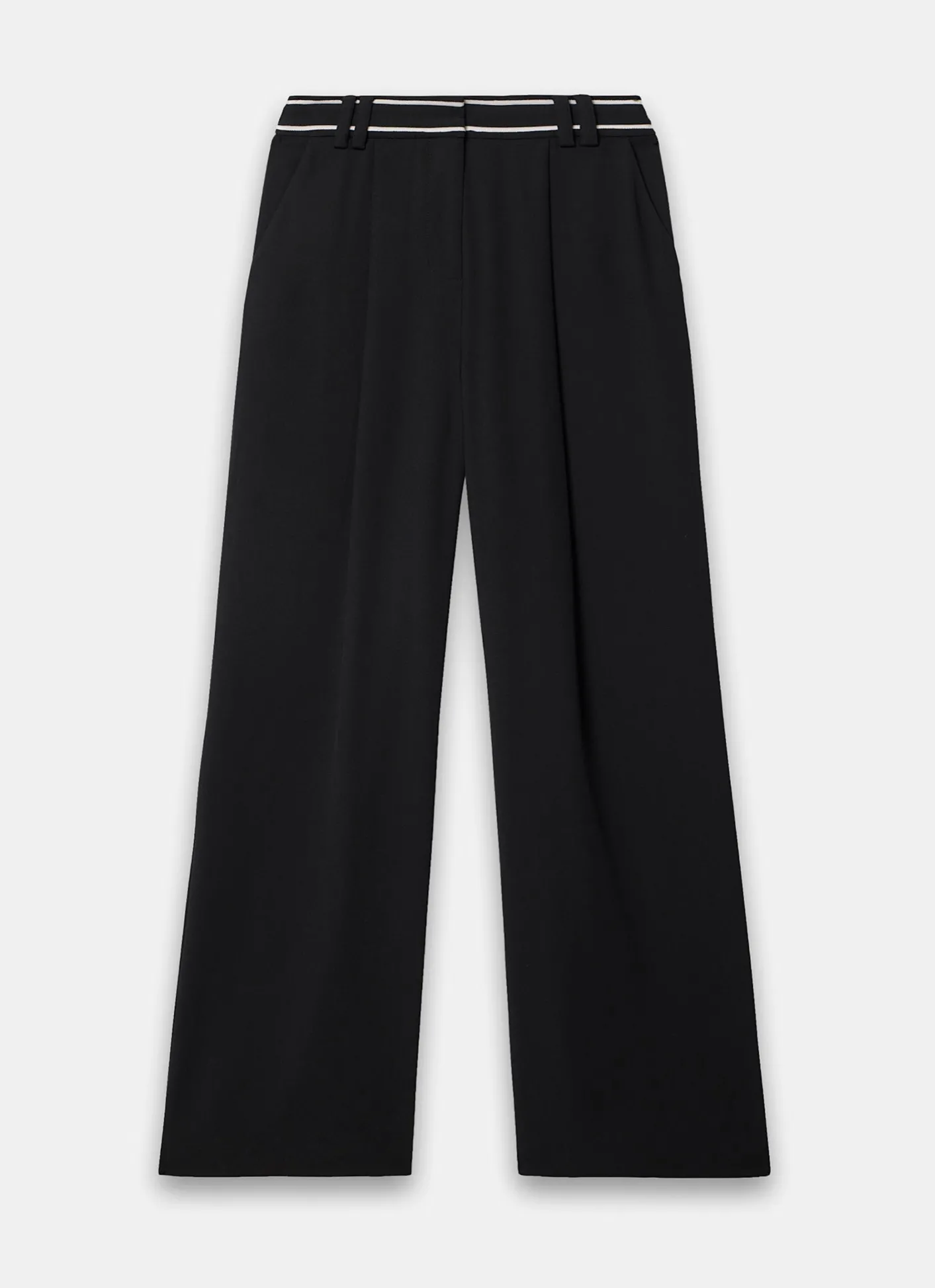 Best Waist Detail Wide Trousers Wide Leg Trousers|Trousers