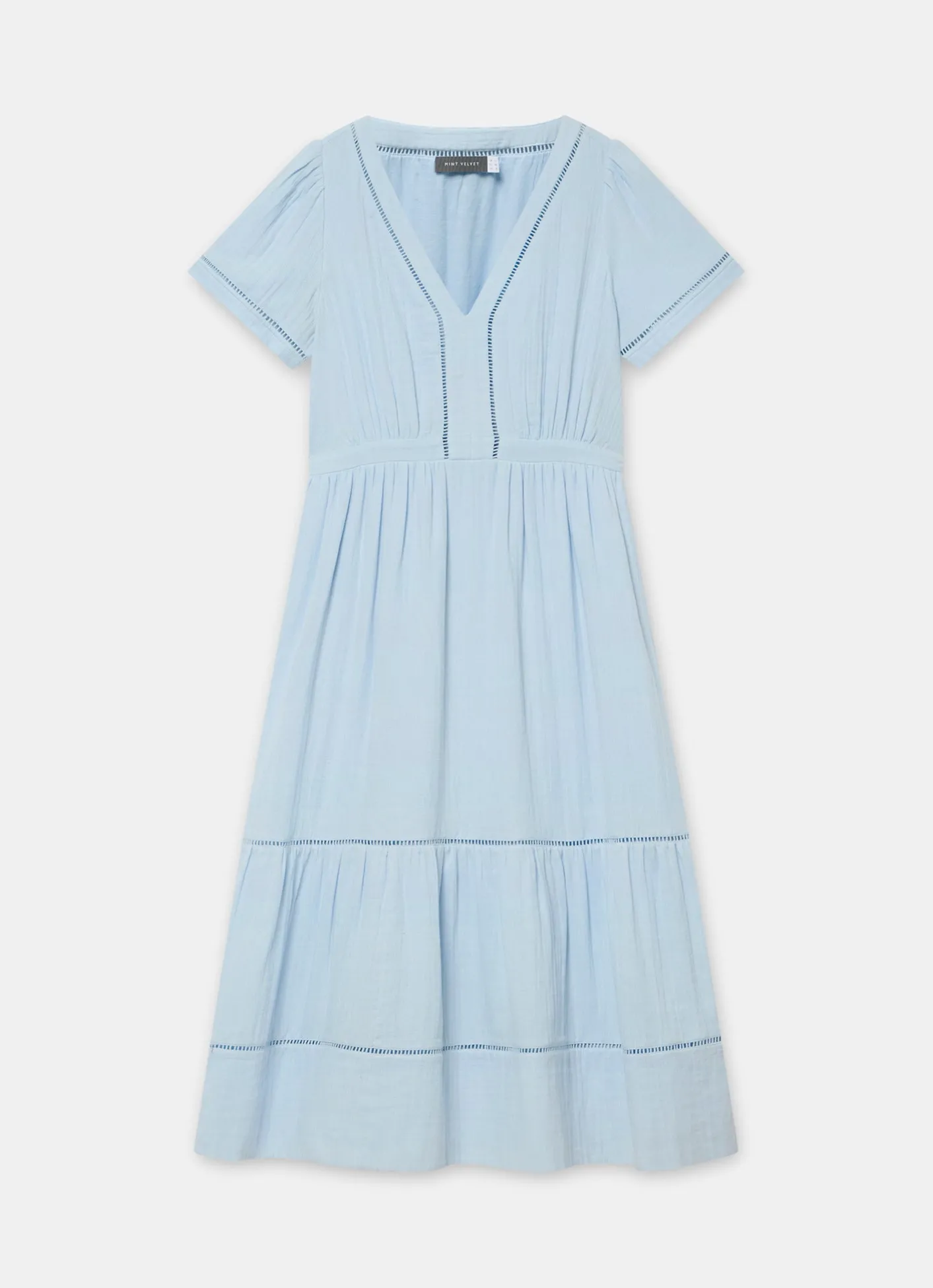 Cotton Cheesecloth Midi Dress Summer Dresses|Midi Dresses