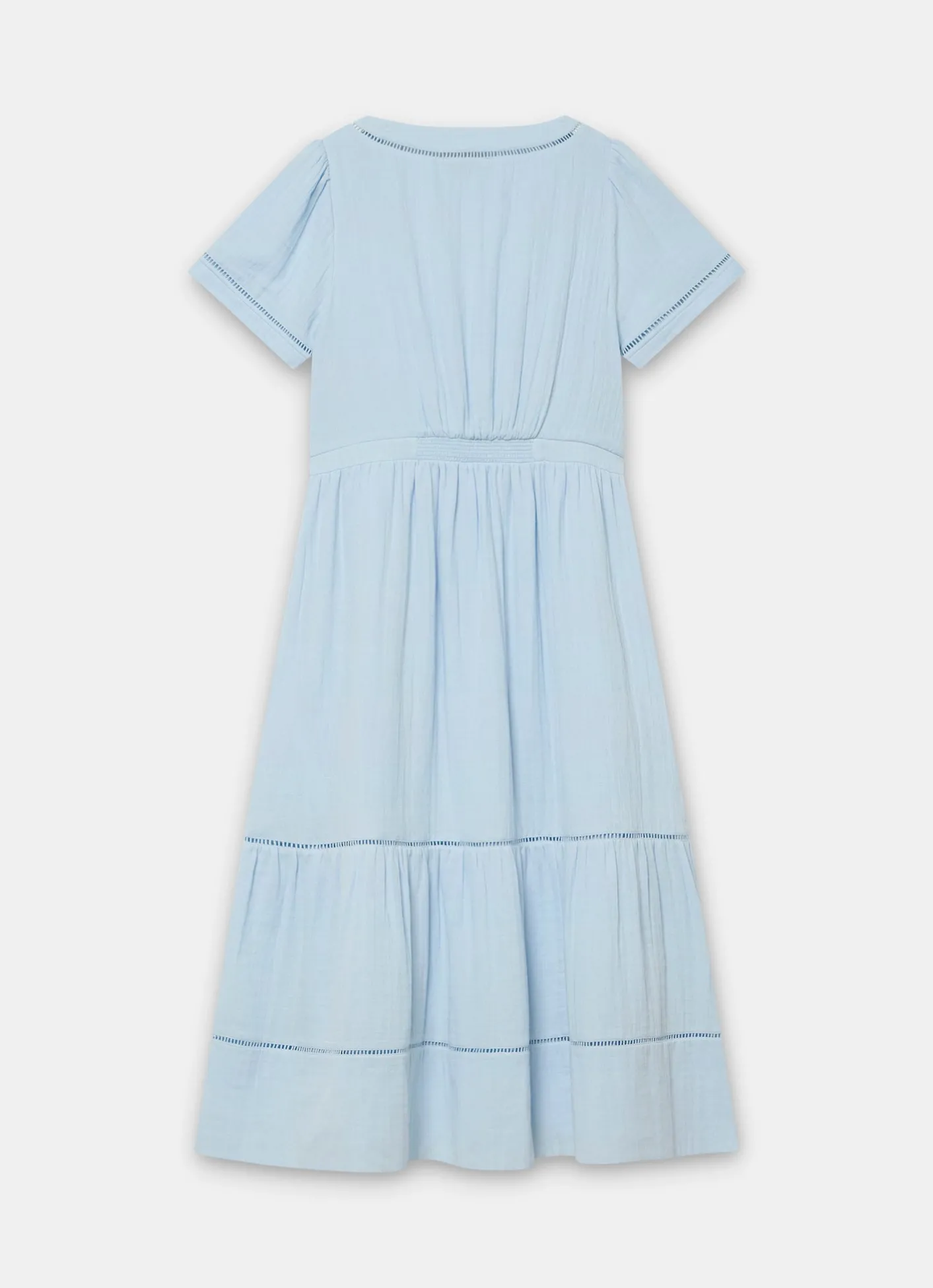 Cotton Cheesecloth Midi Dress Summer Dresses|Midi Dresses