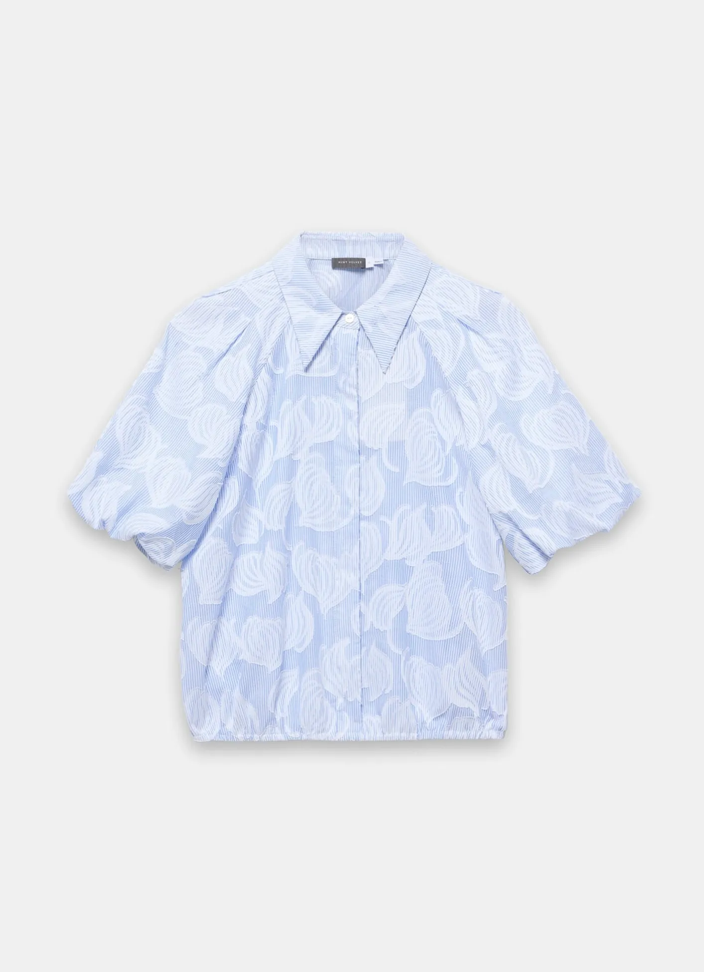 Clearance Cotton Jacquard Striped Shirt Shirts & Blouses