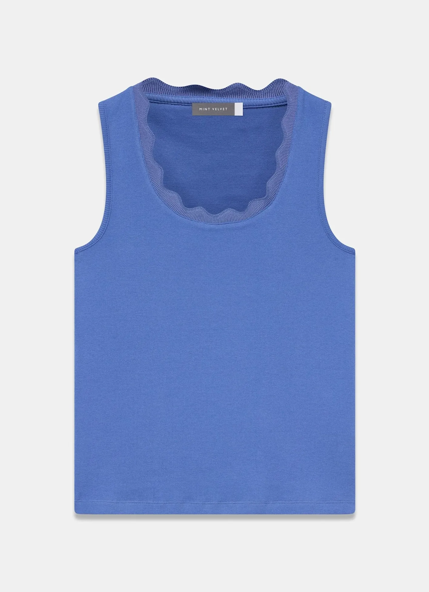 Best Scallop Trim Vest Top T-Shirts|T-Shirts