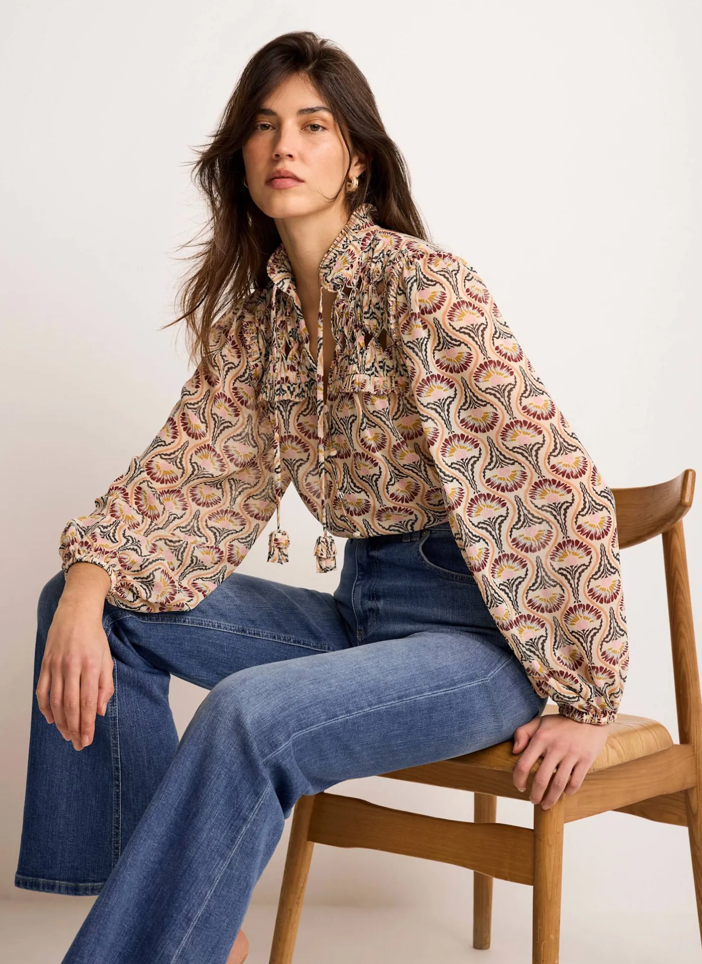 Hot Floral Print Blouse Shirts & Blouses|All Tops