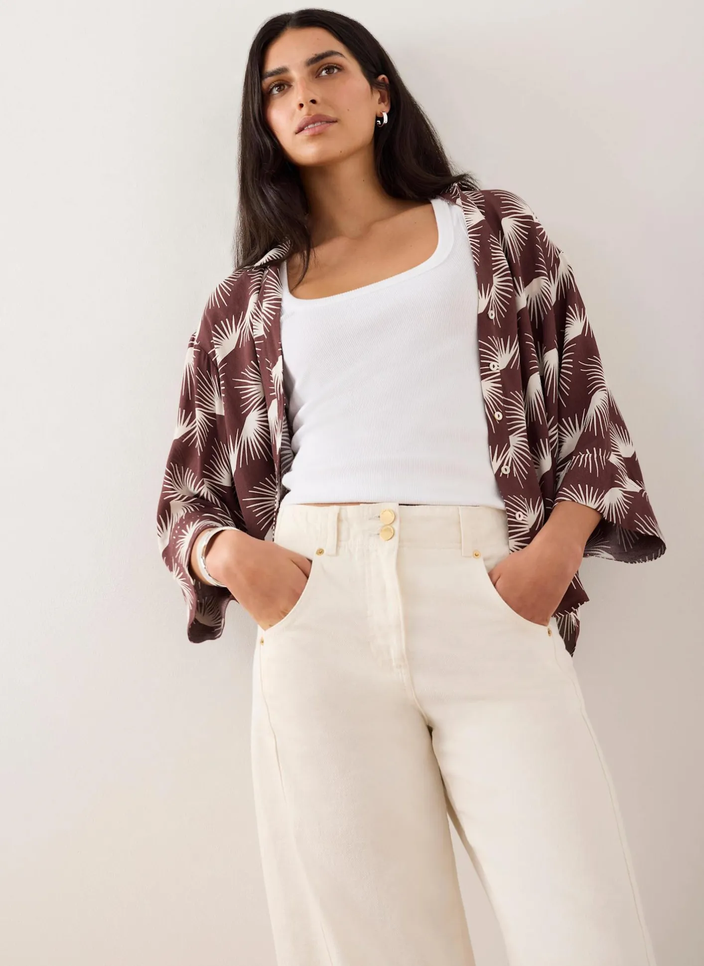 Outlet Graphic Print Shirt Shirts & Blouses