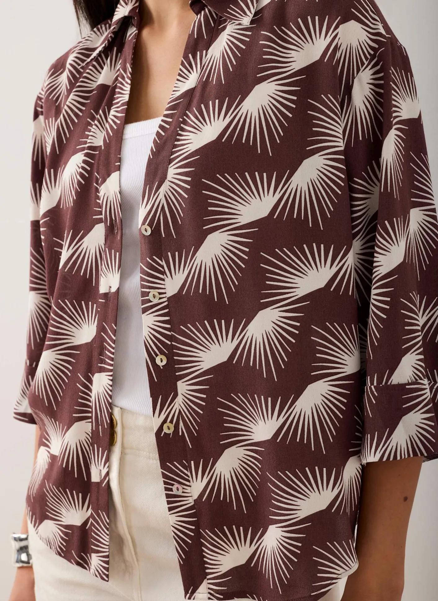 Outlet Graphic Print Shirt Shirts & Blouses