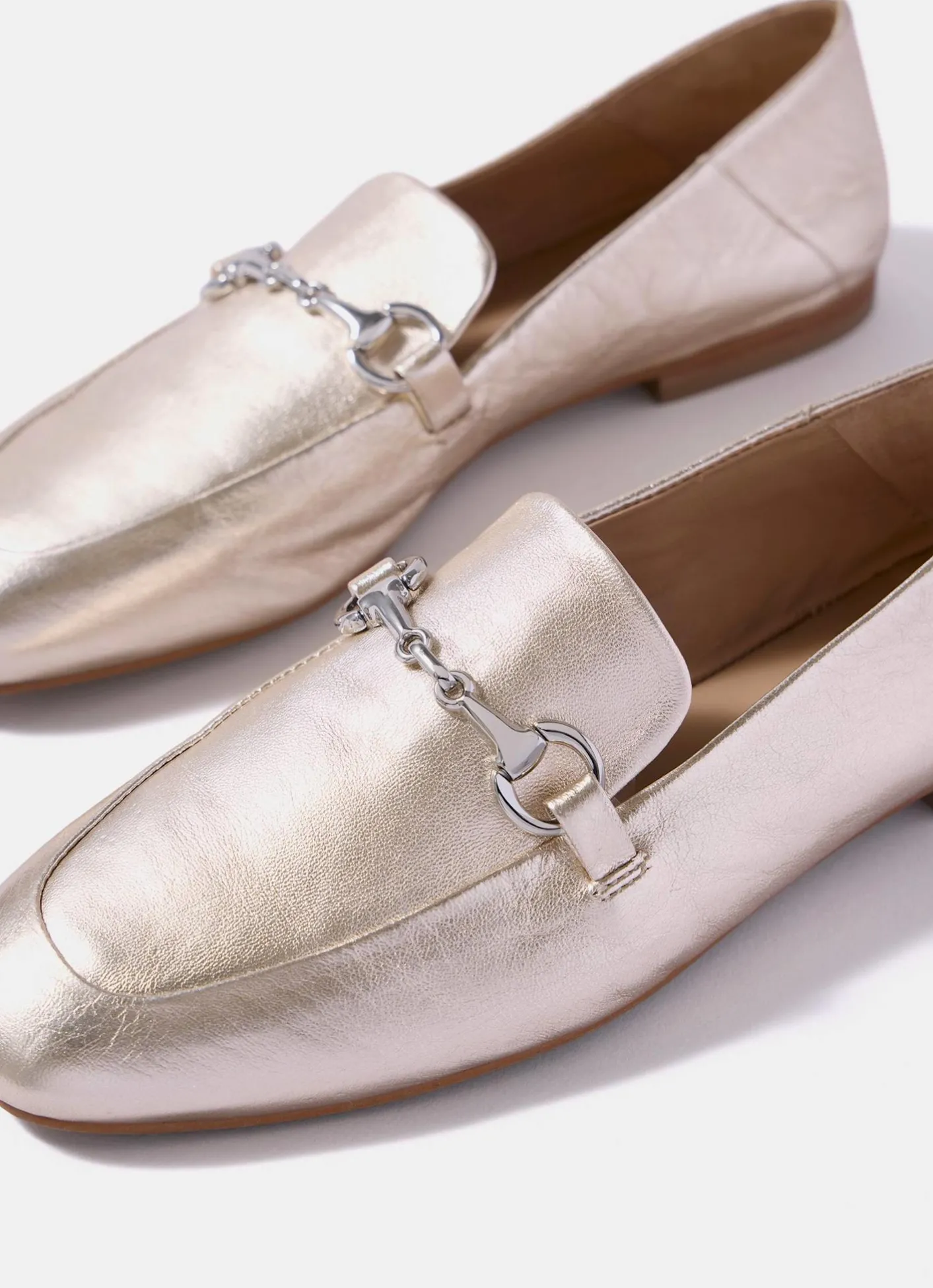 Hot Camille Leather Loafers Flat Shoes