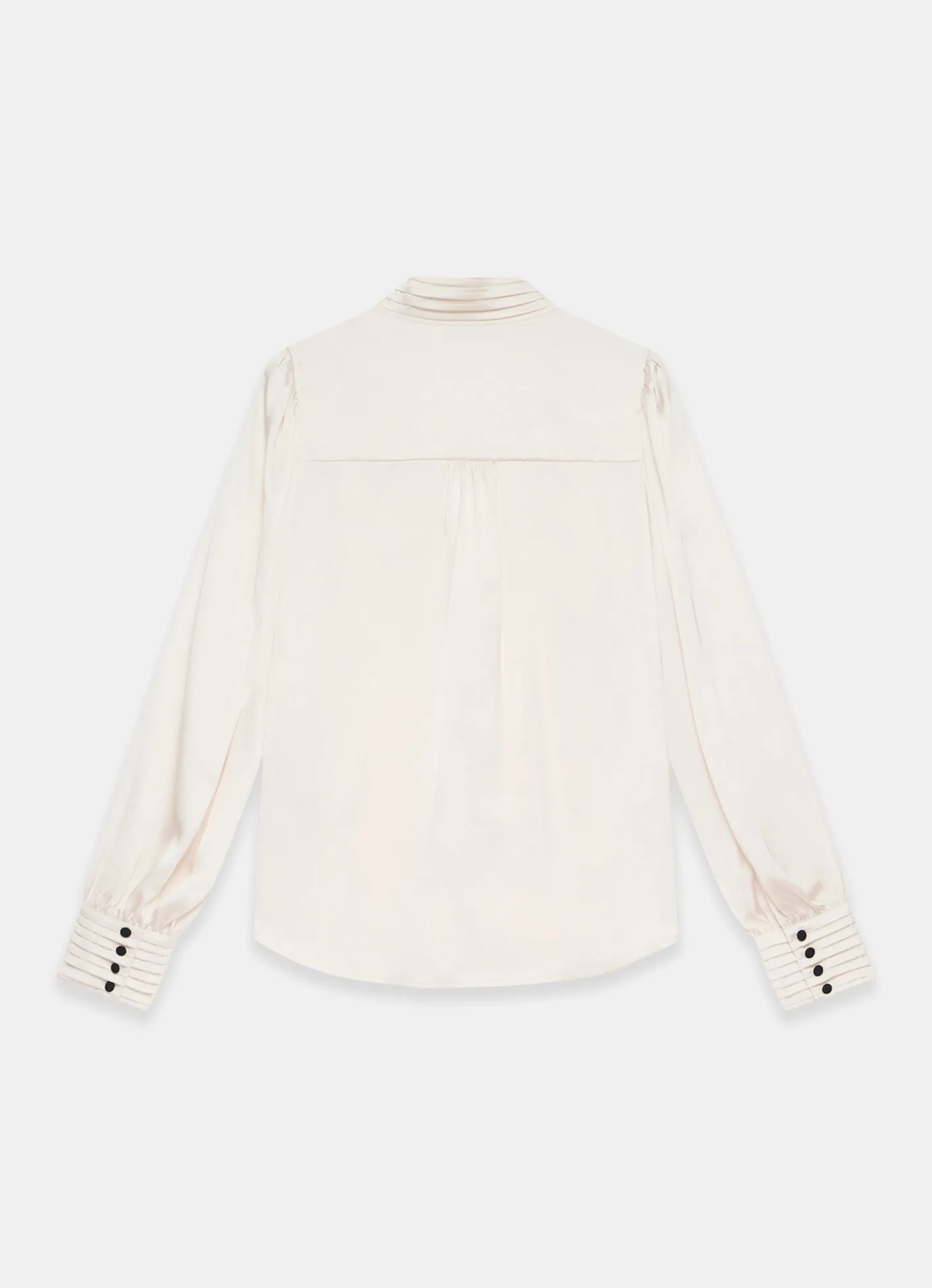 Online Contrast Satin Blouse Shirts & Blouses