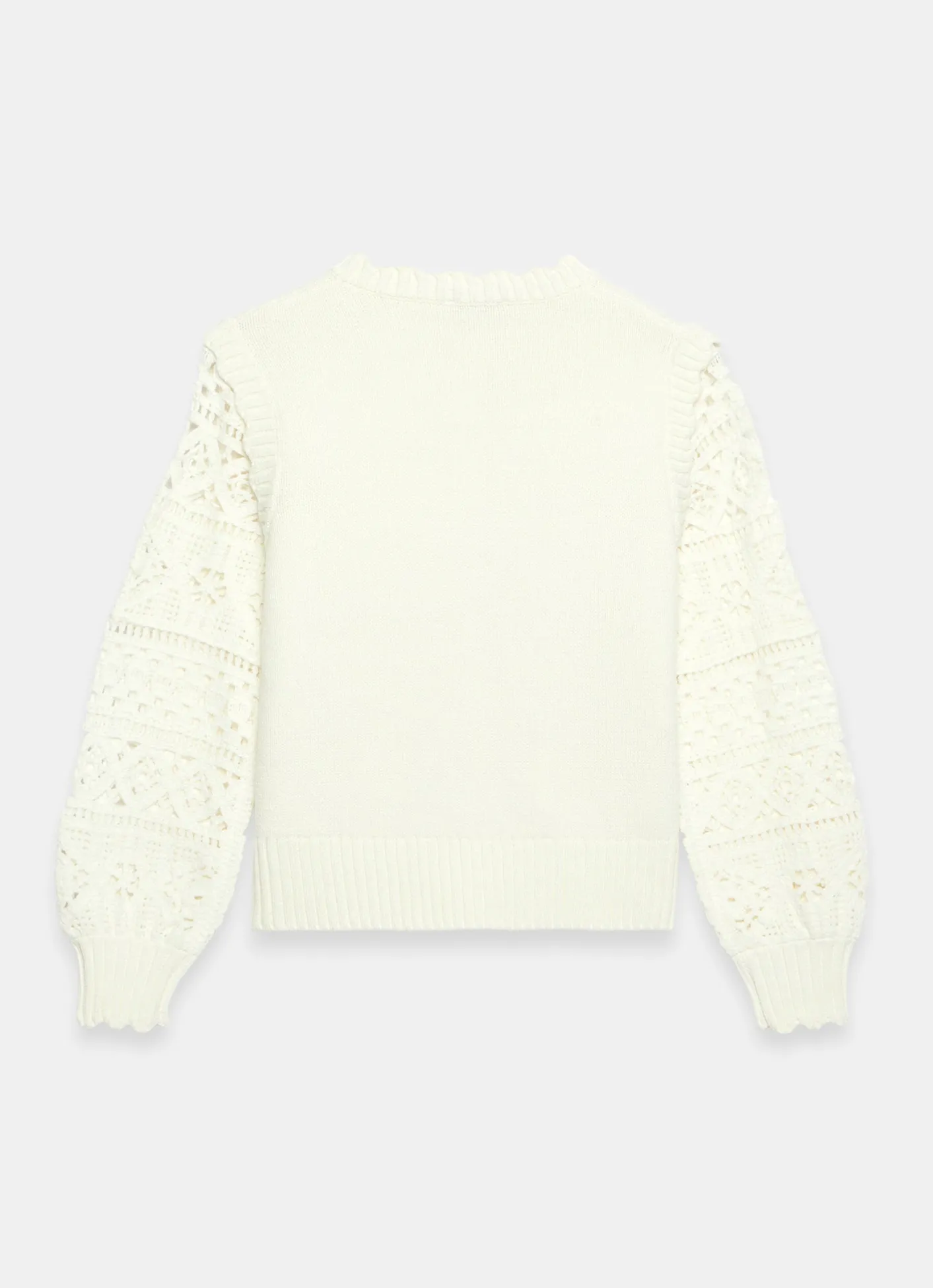 Sale Cream Cotton Blend Crochet Cardigan Cardigans|Crochet