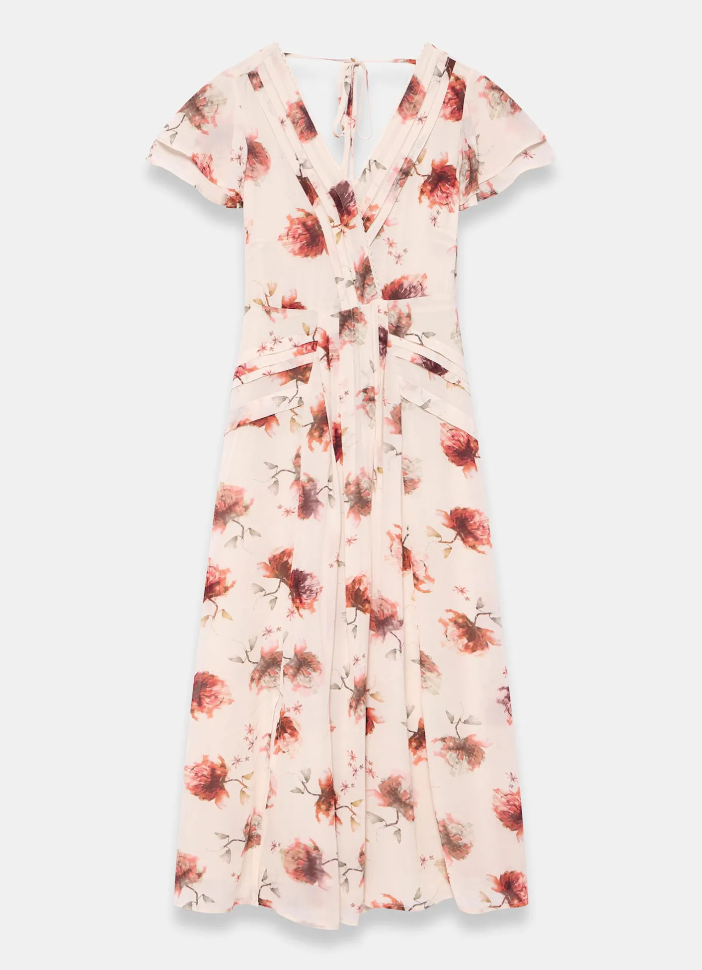 Clearance Floral Print Midi Dress Summer Dresses|Midi Dresses