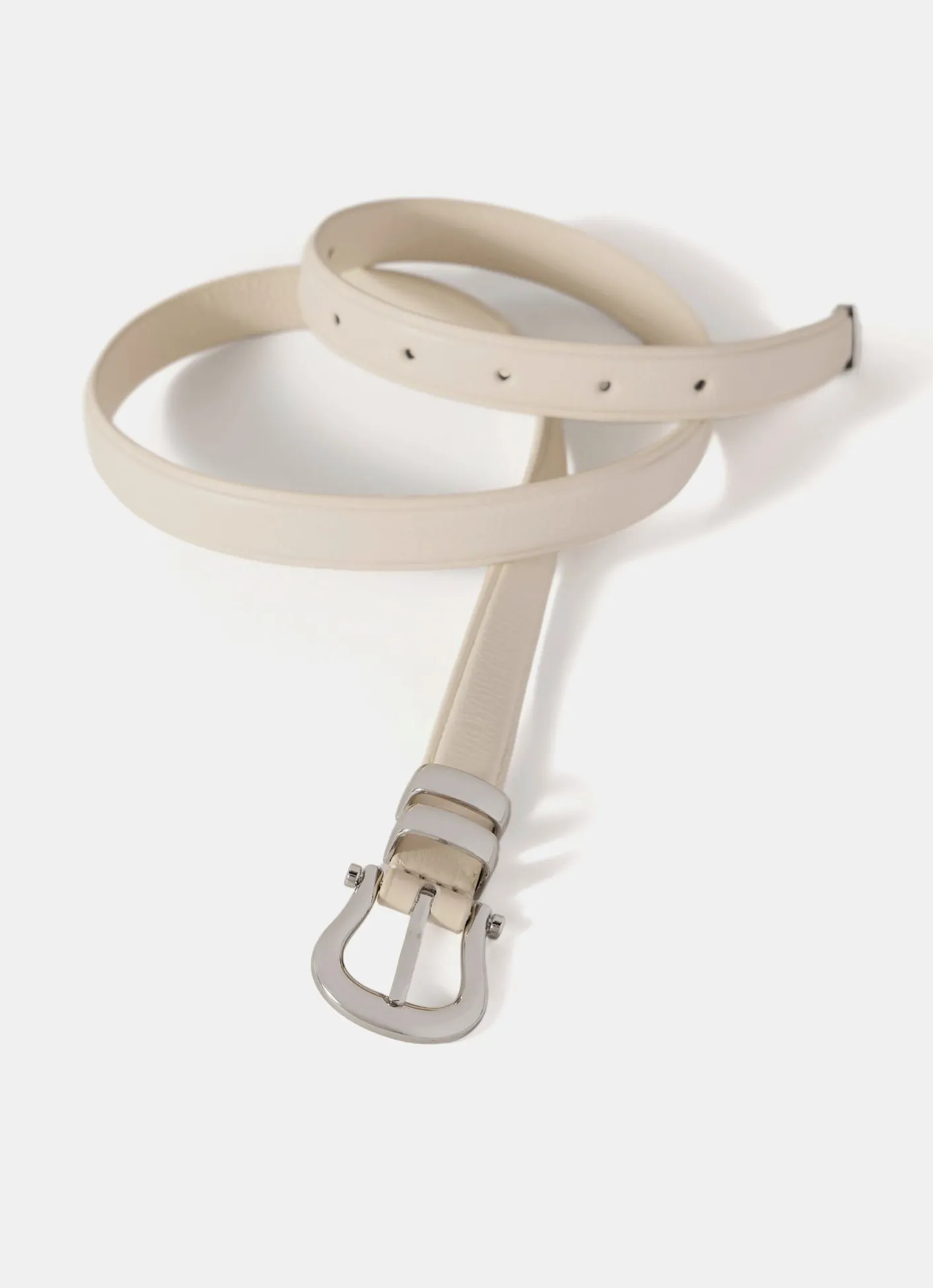 Clearance Leather Slim Belt Belts