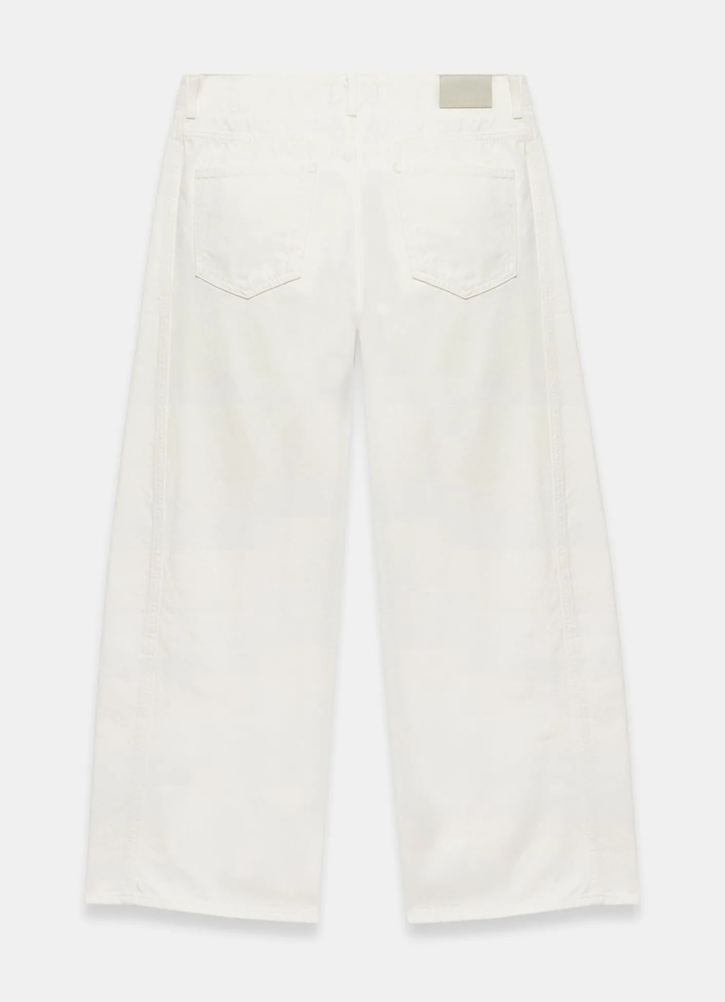 Discount Cream Relaxed Wide Leg Jeans Jeans|Wide Leg Jeans