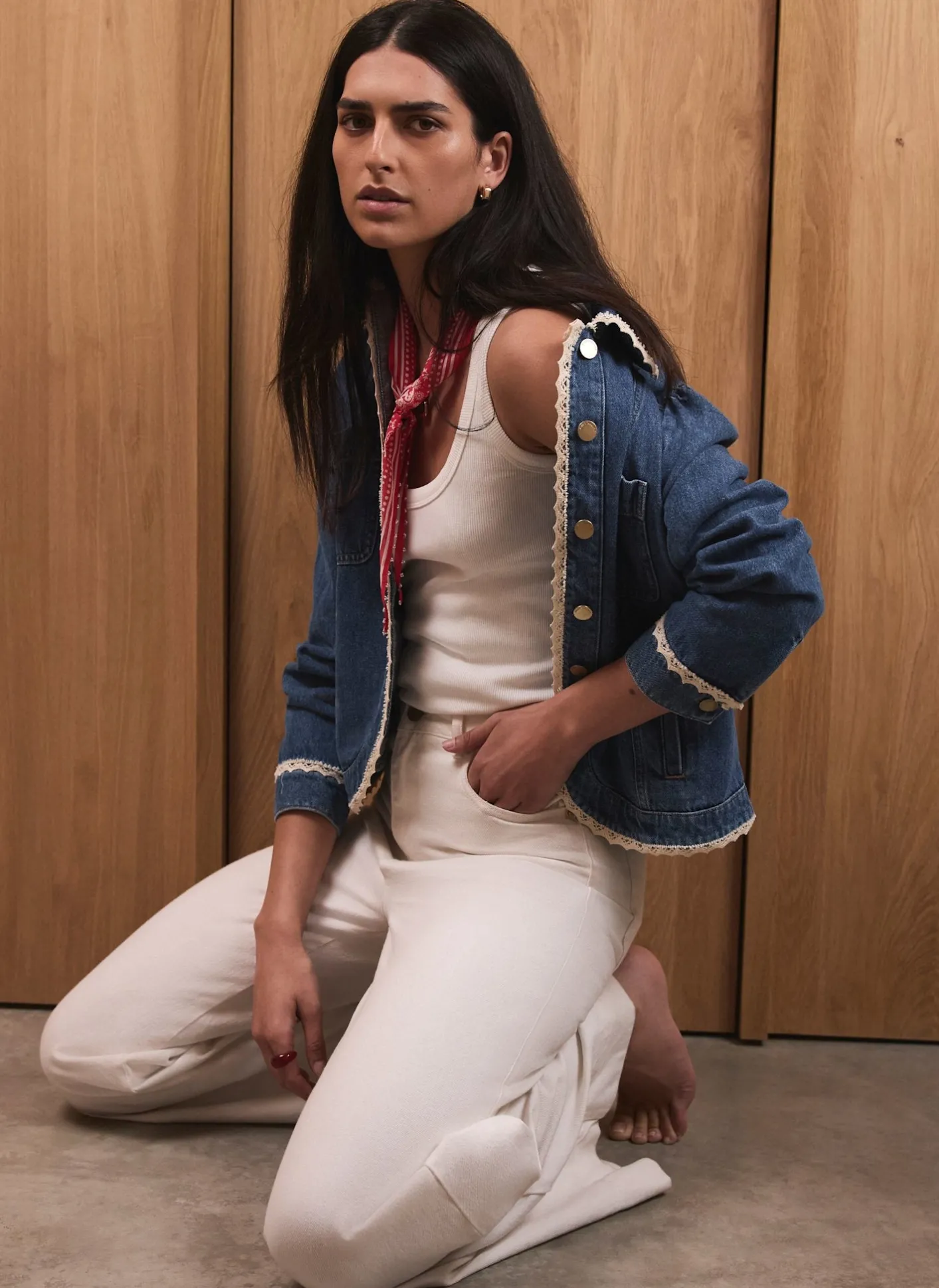 Online Cream Wide Leg Jeans Jeans|Wide Leg Jeans
