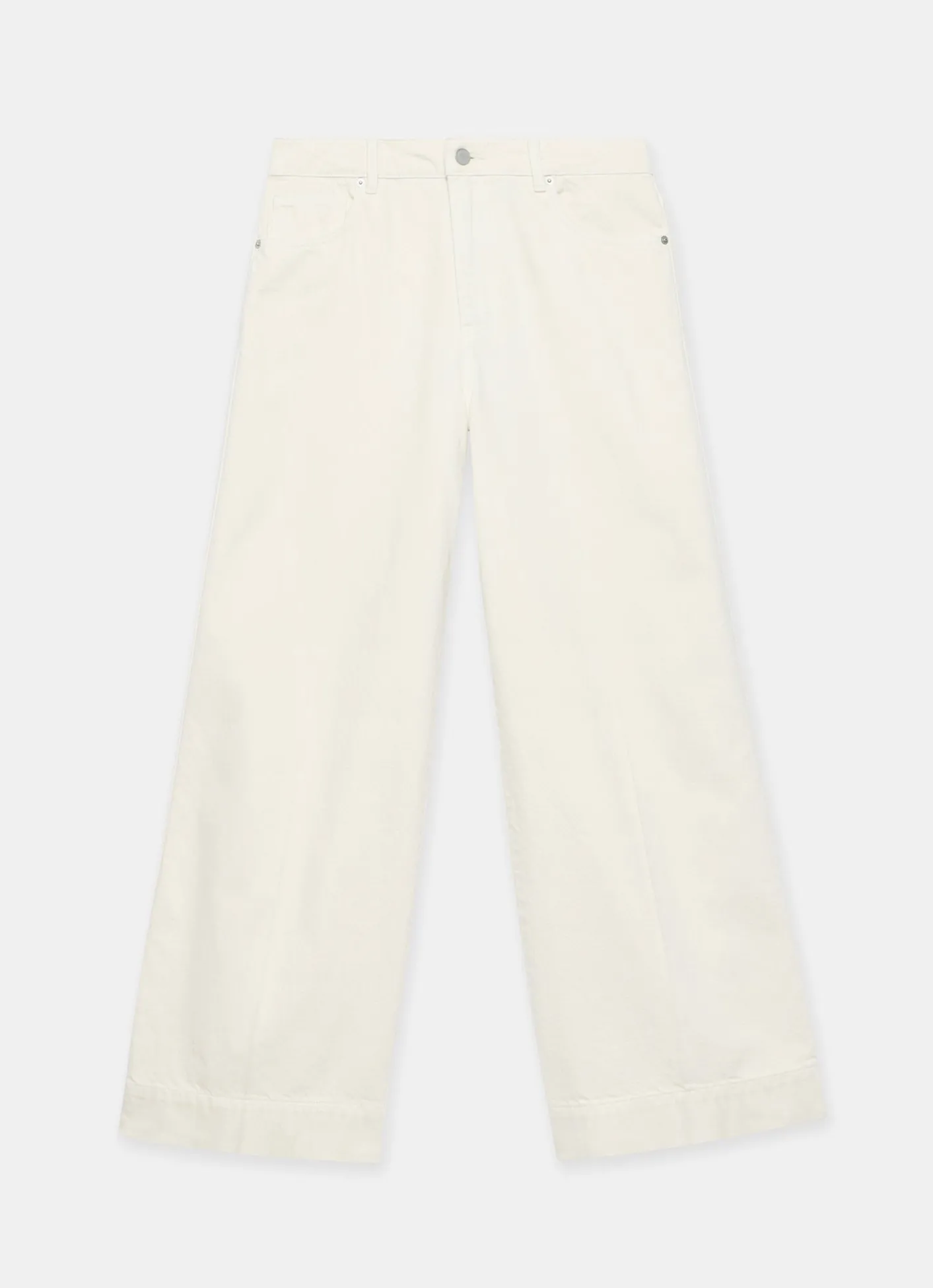 Online Cream Wide Leg Jeans Jeans|Wide Leg Jeans