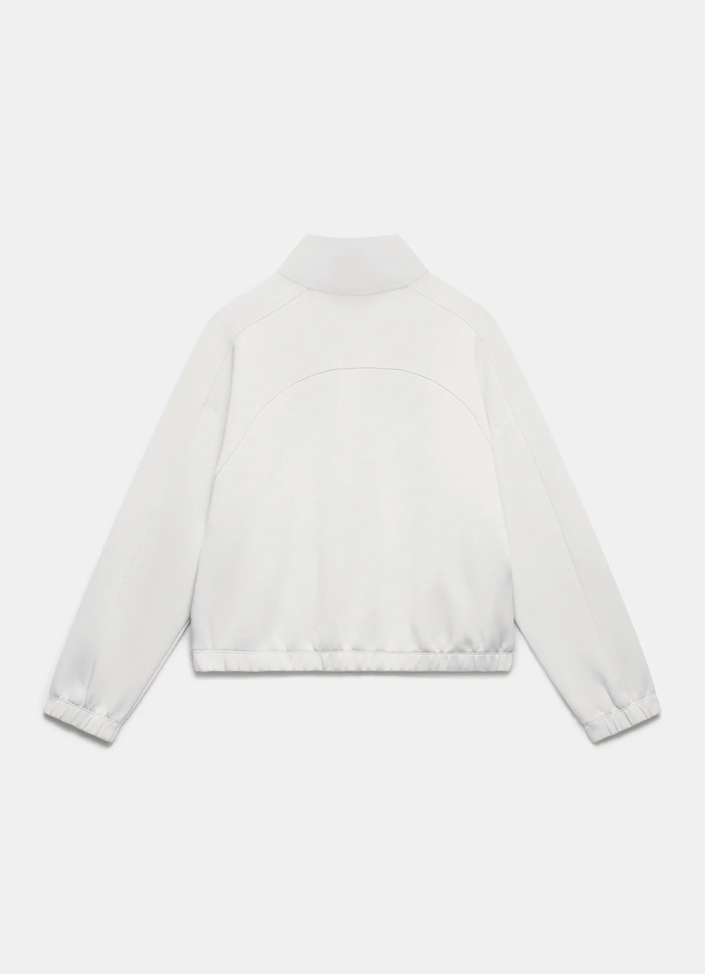 Clearance Cream Zip Detail Sweatshirt Sweatshirts|Sweatshirts