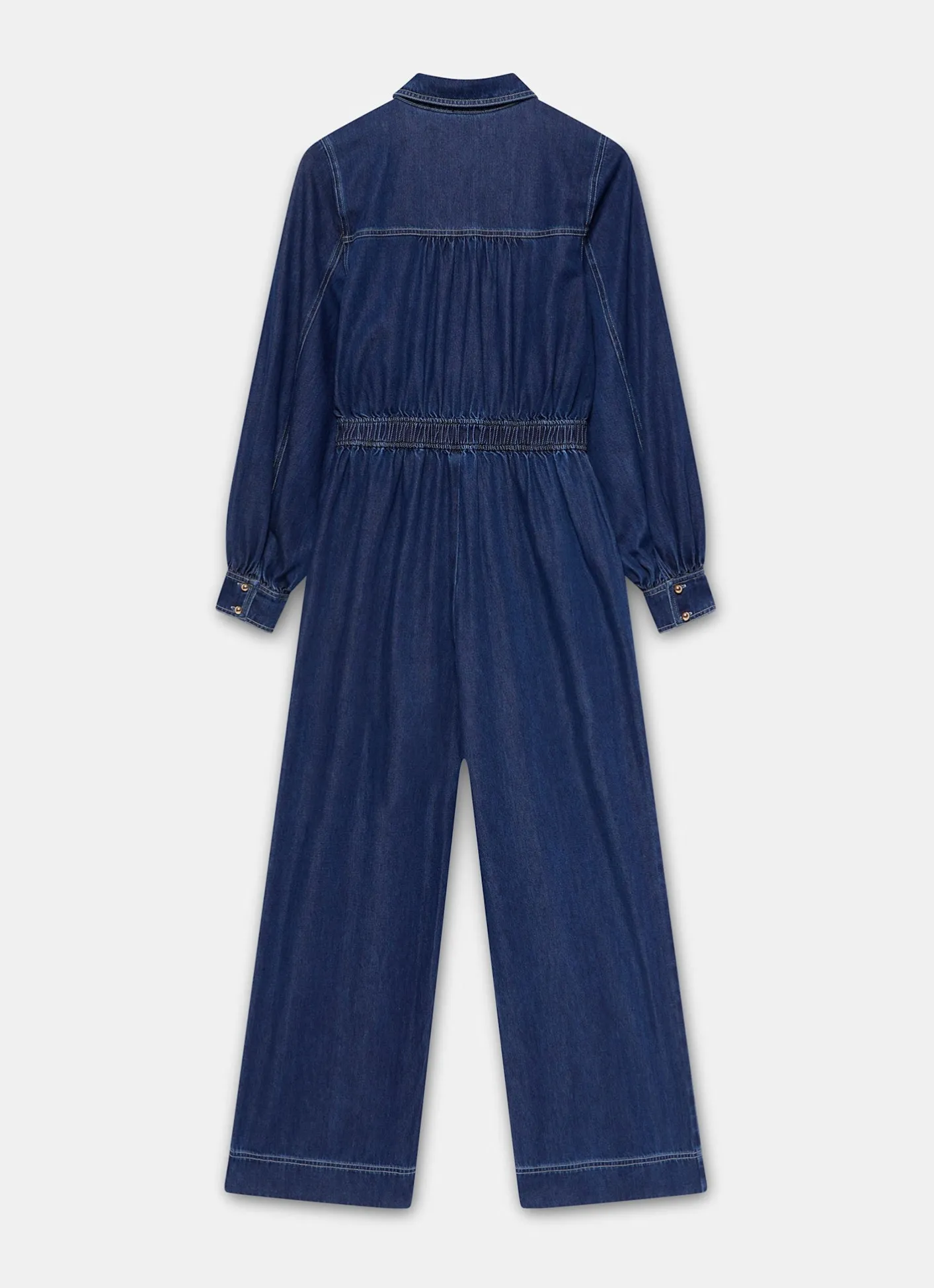 Clearance Dark Indigo Denim Jumpsuit Jumpsuits