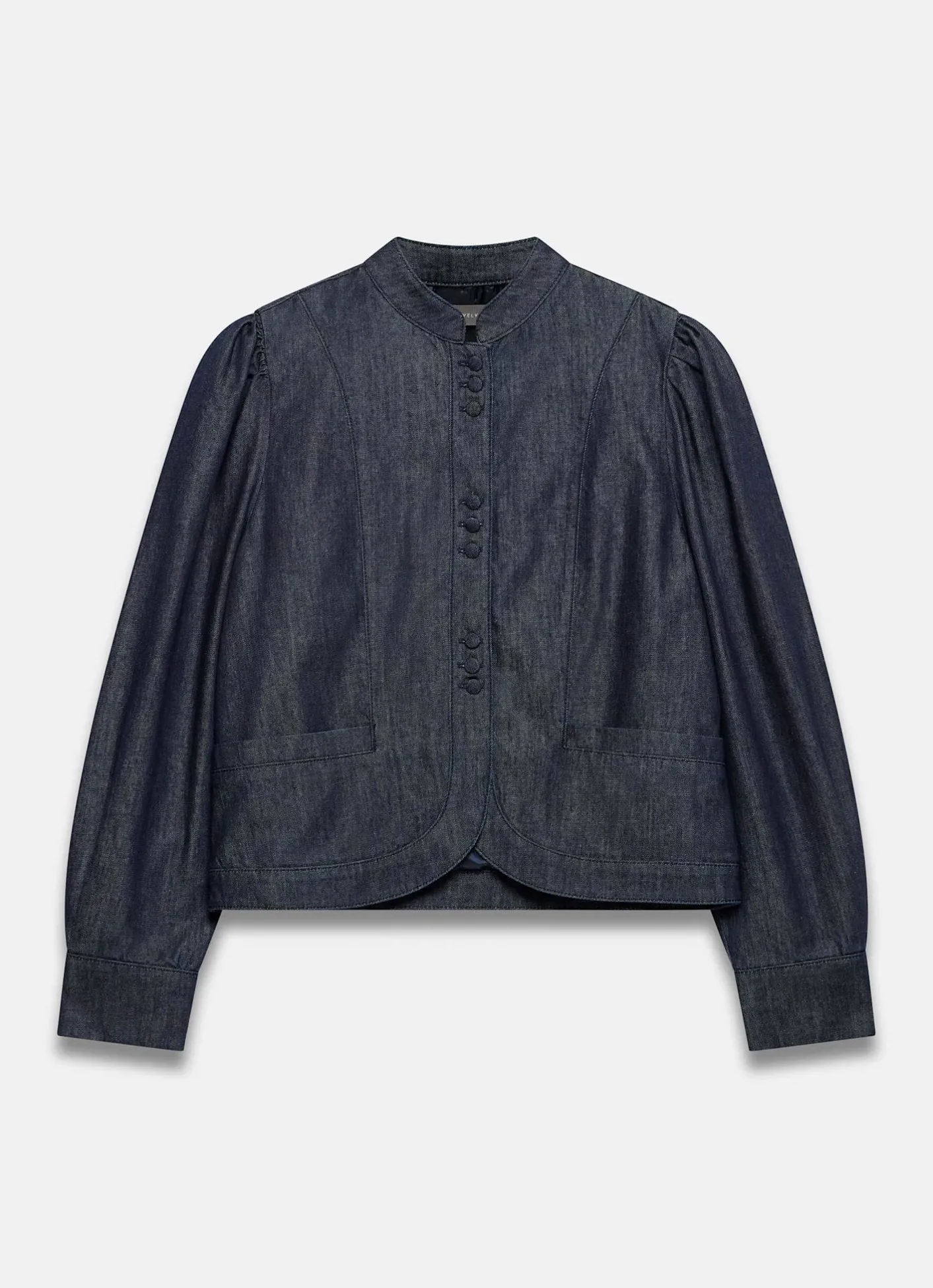 Hot Dark Indigo Denim Long Sleeve Jacket Jackets|Denim Jackets