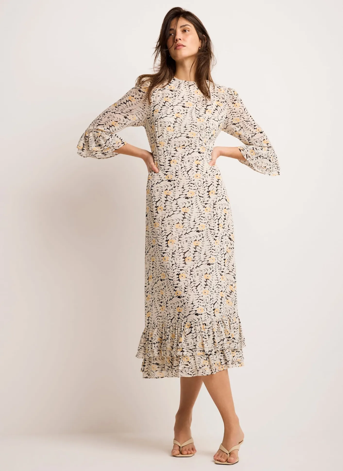 New Floral Print Midi Dress Occasion Dresses|Occasion Dresses