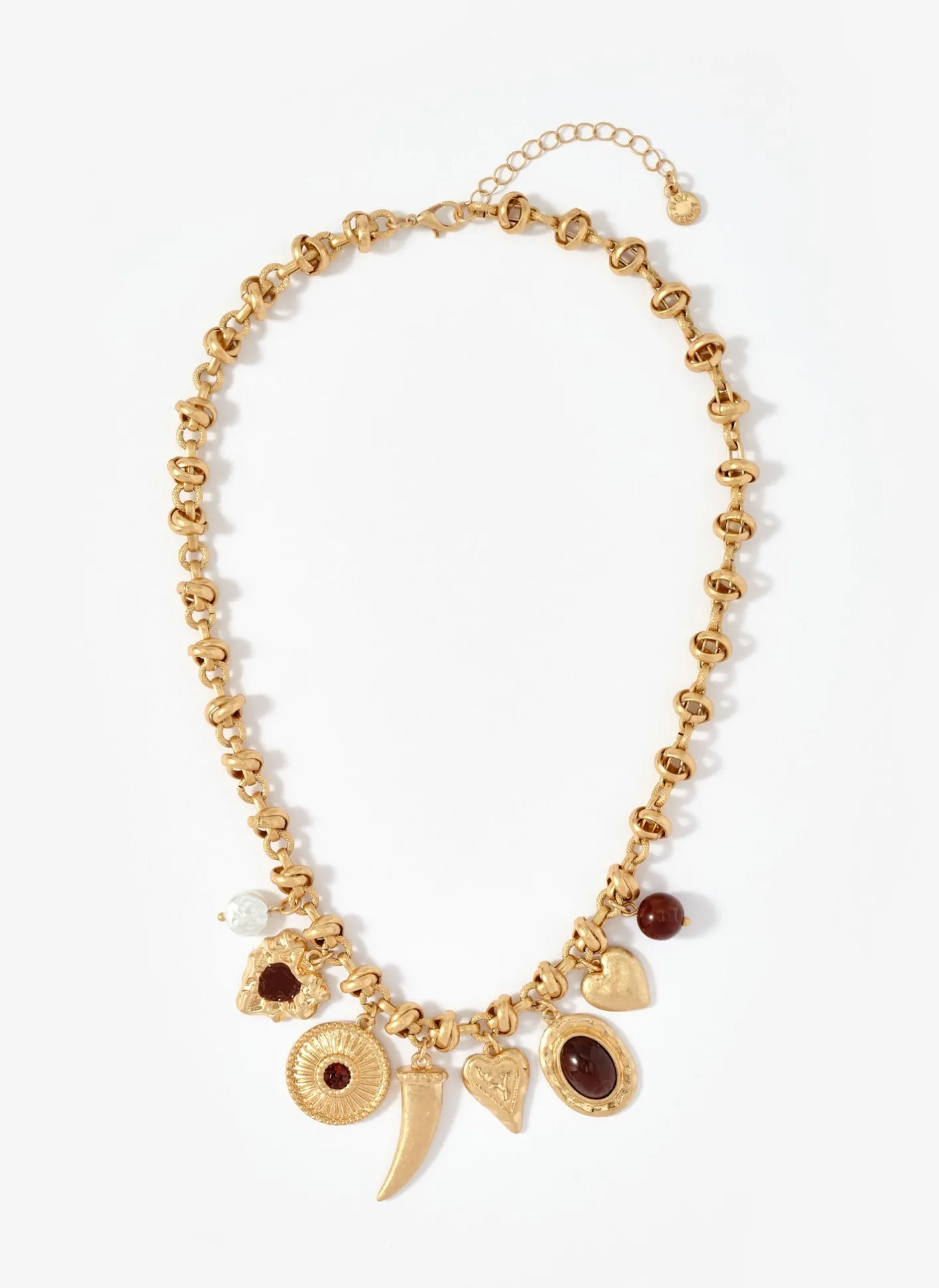 Online Tone Statement Charm Necklace Jewellery|Jewelry