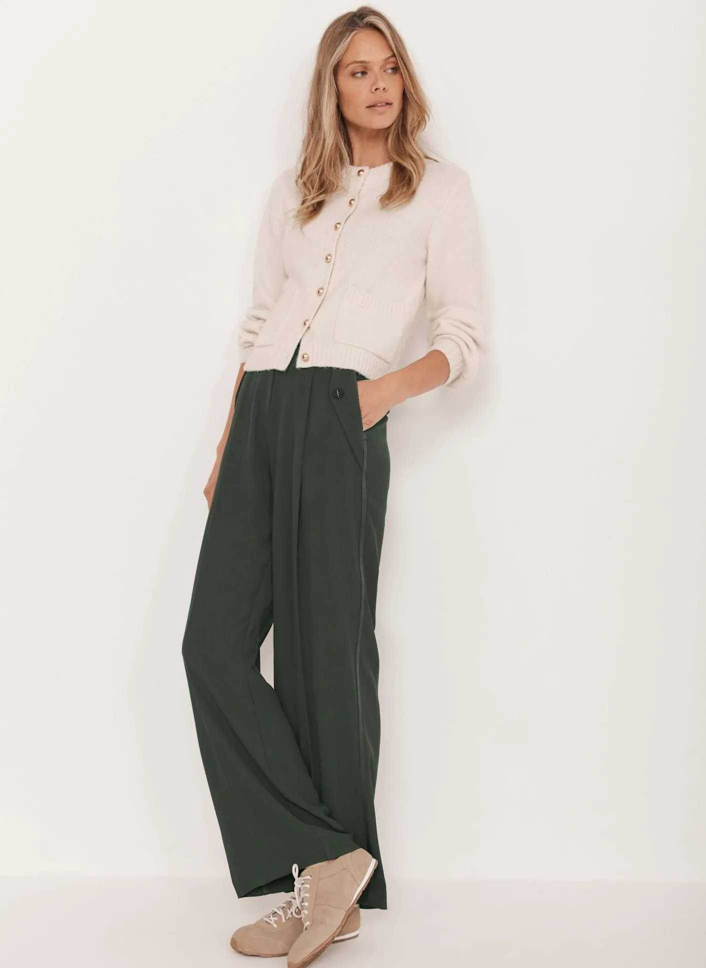 Tailored Wide Trousers Wide Leg Trousers|Trousers