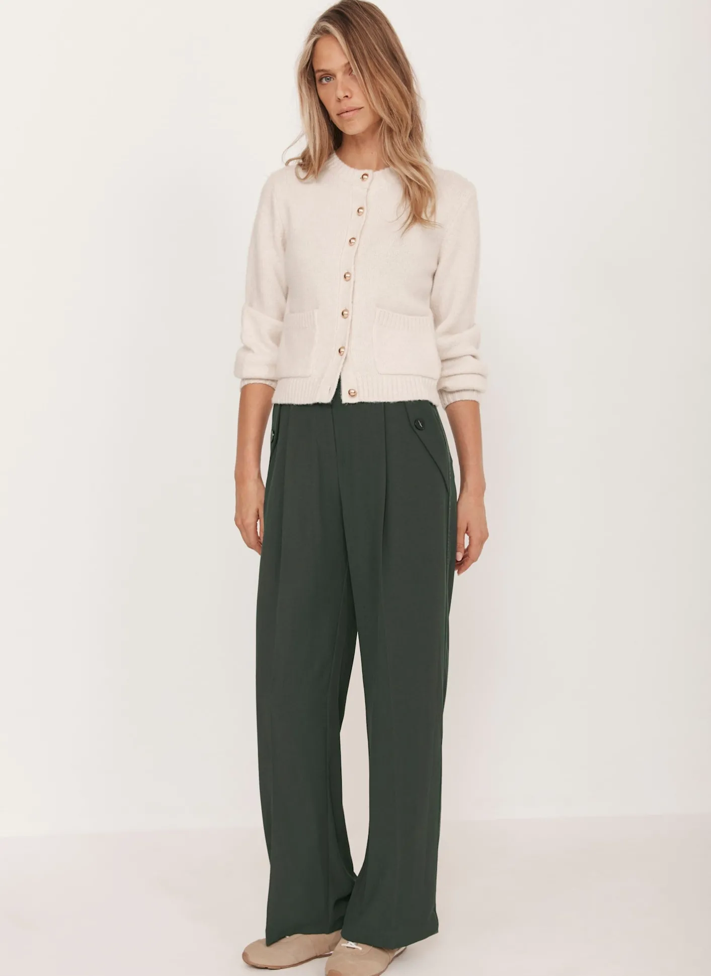 Tailored Wide Trousers Wide Leg Trousers|Trousers