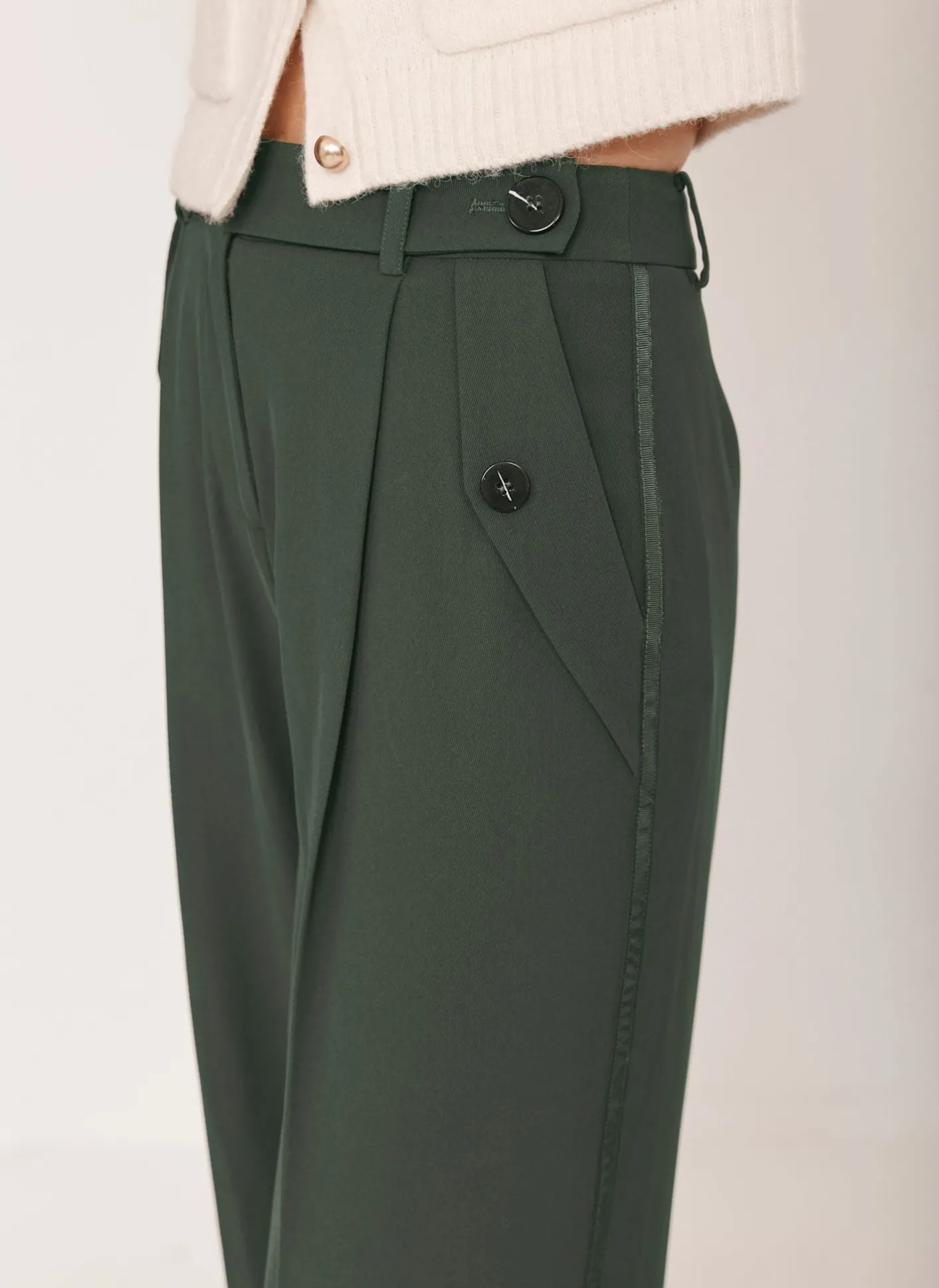 Tailored Wide Trousers Wide Leg Trousers|Trousers