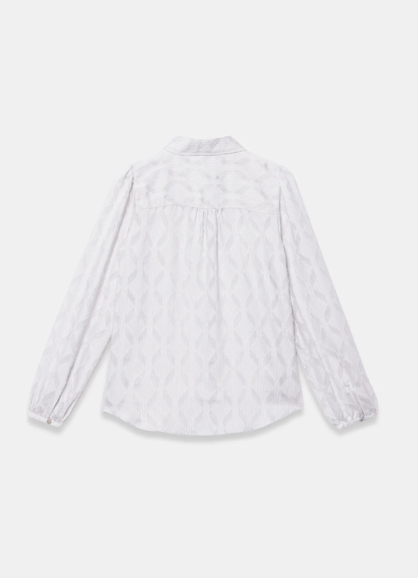Diamond Striped Jacquard Shirt Shirts & Blouses