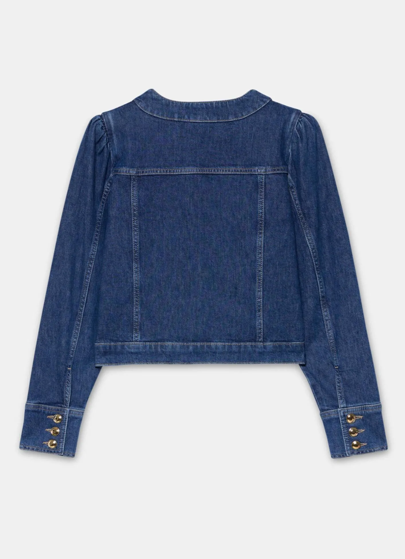 Clearance Indigo Plait Detail Denim Jacket Jackets|Denim Jackets