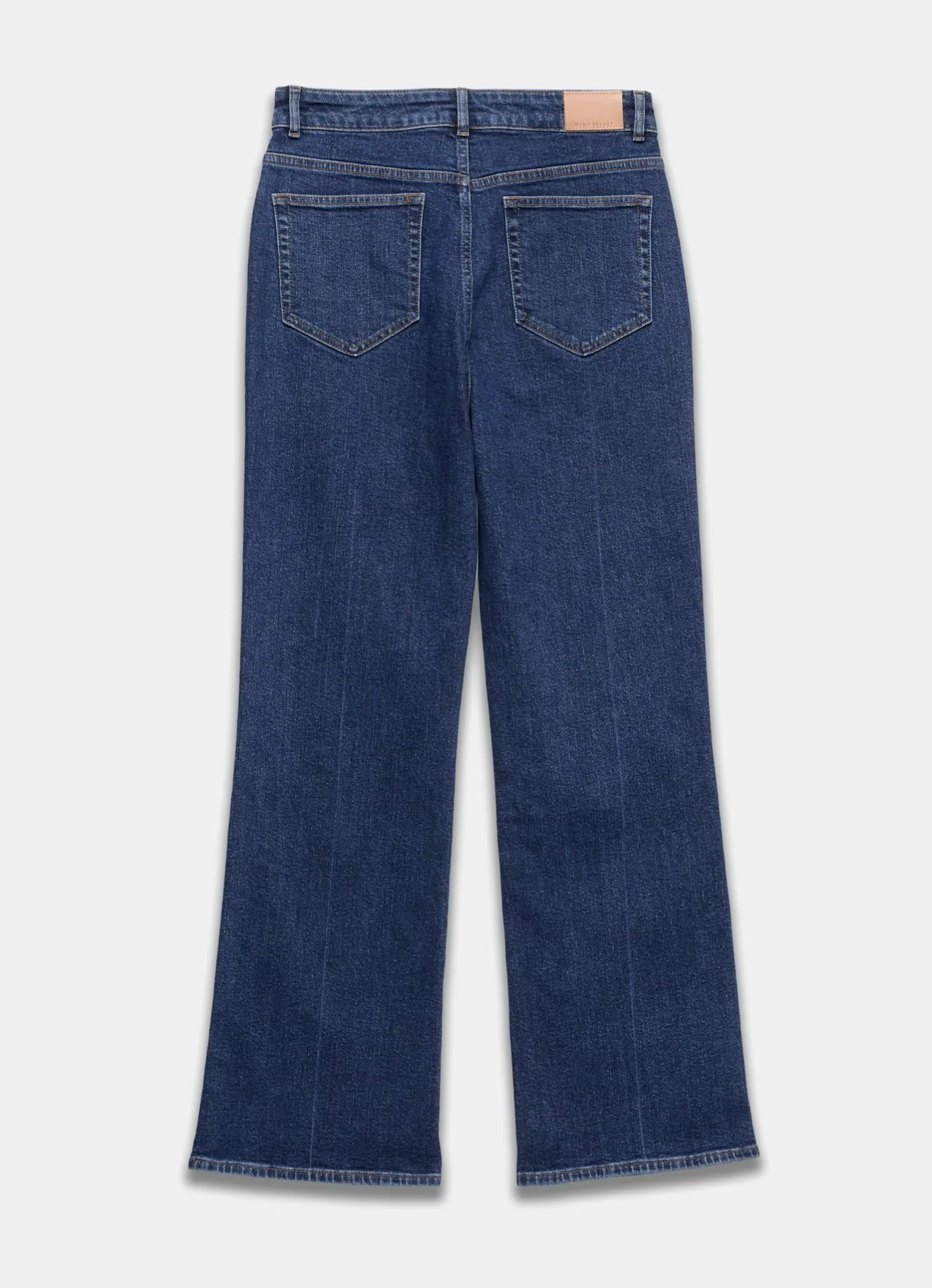 Best Indigo Relaxed Straight Patch Pocket Jeans Flared Jeans