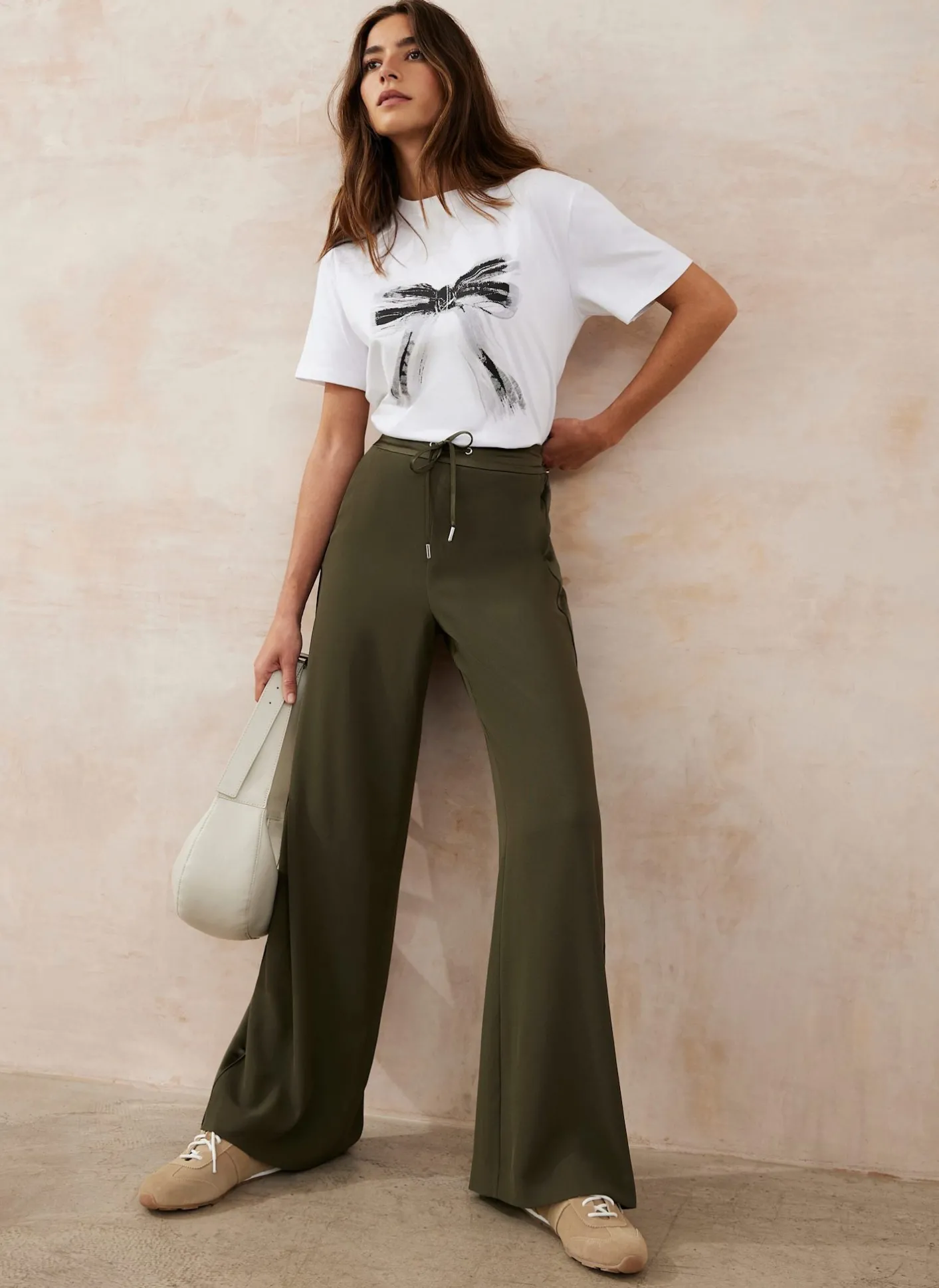 Discount Side Stripe Wide Trousers Wide Leg Trousers|Trousers