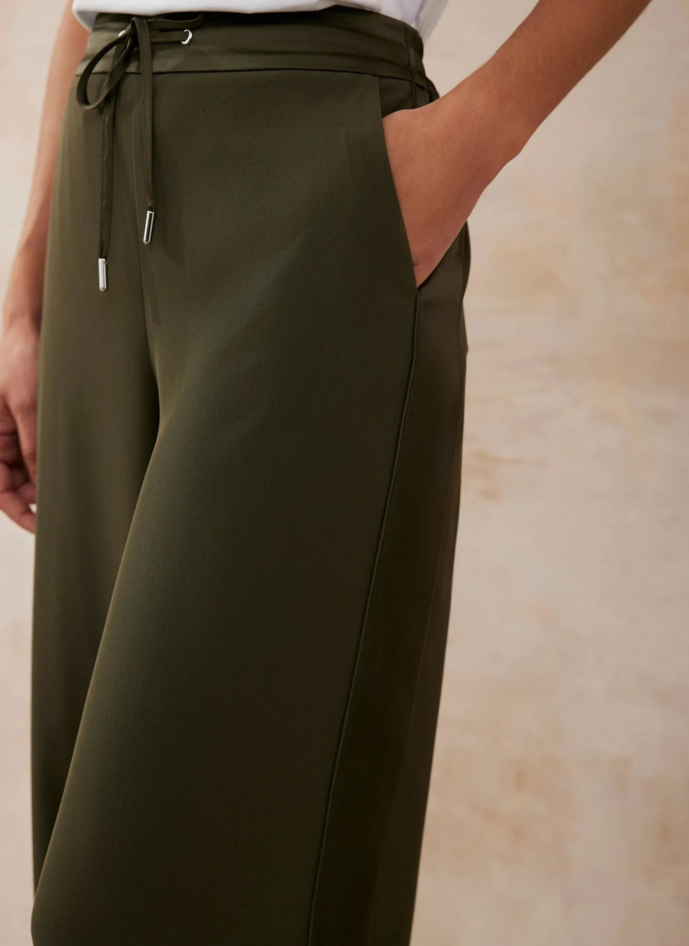 Discount Side Stripe Wide Trousers Wide Leg Trousers|Trousers