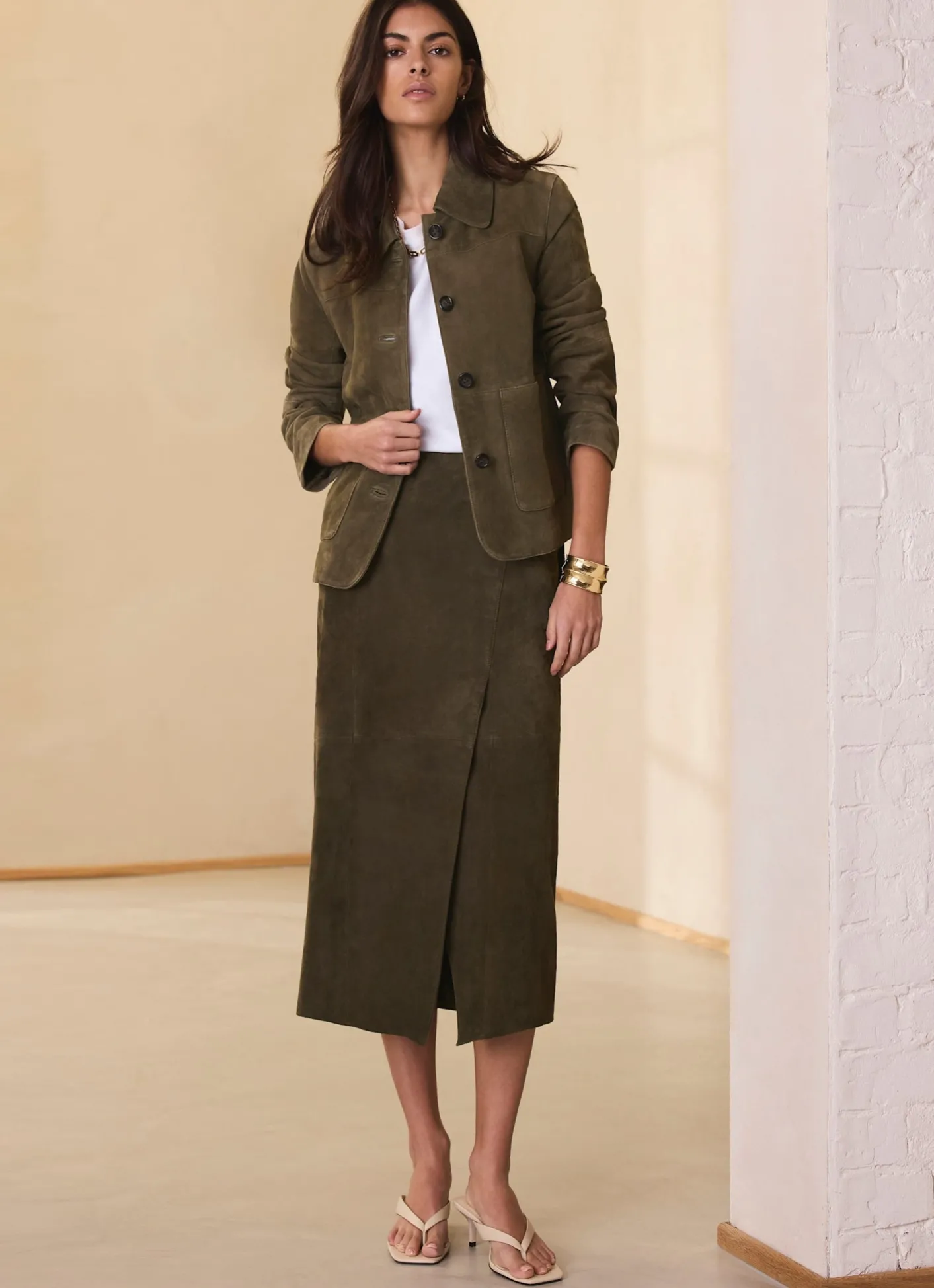 Online Suede Midi Skirt Midi Skirts|Skirts