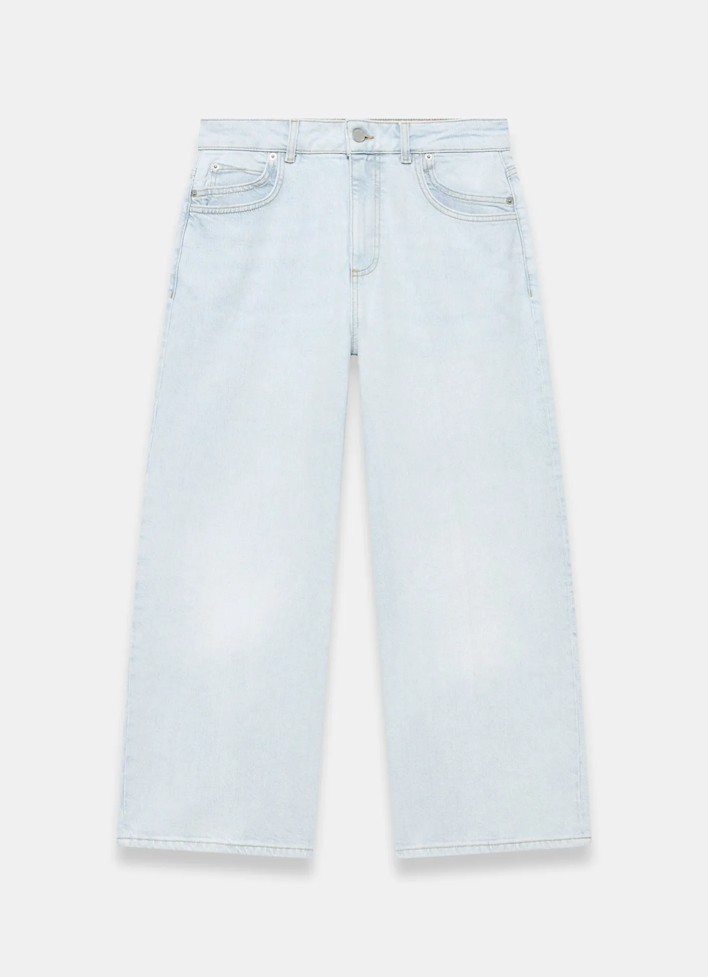 New Light Indigo Ankle Wide Jeans Jeans|Wide Leg Jeans