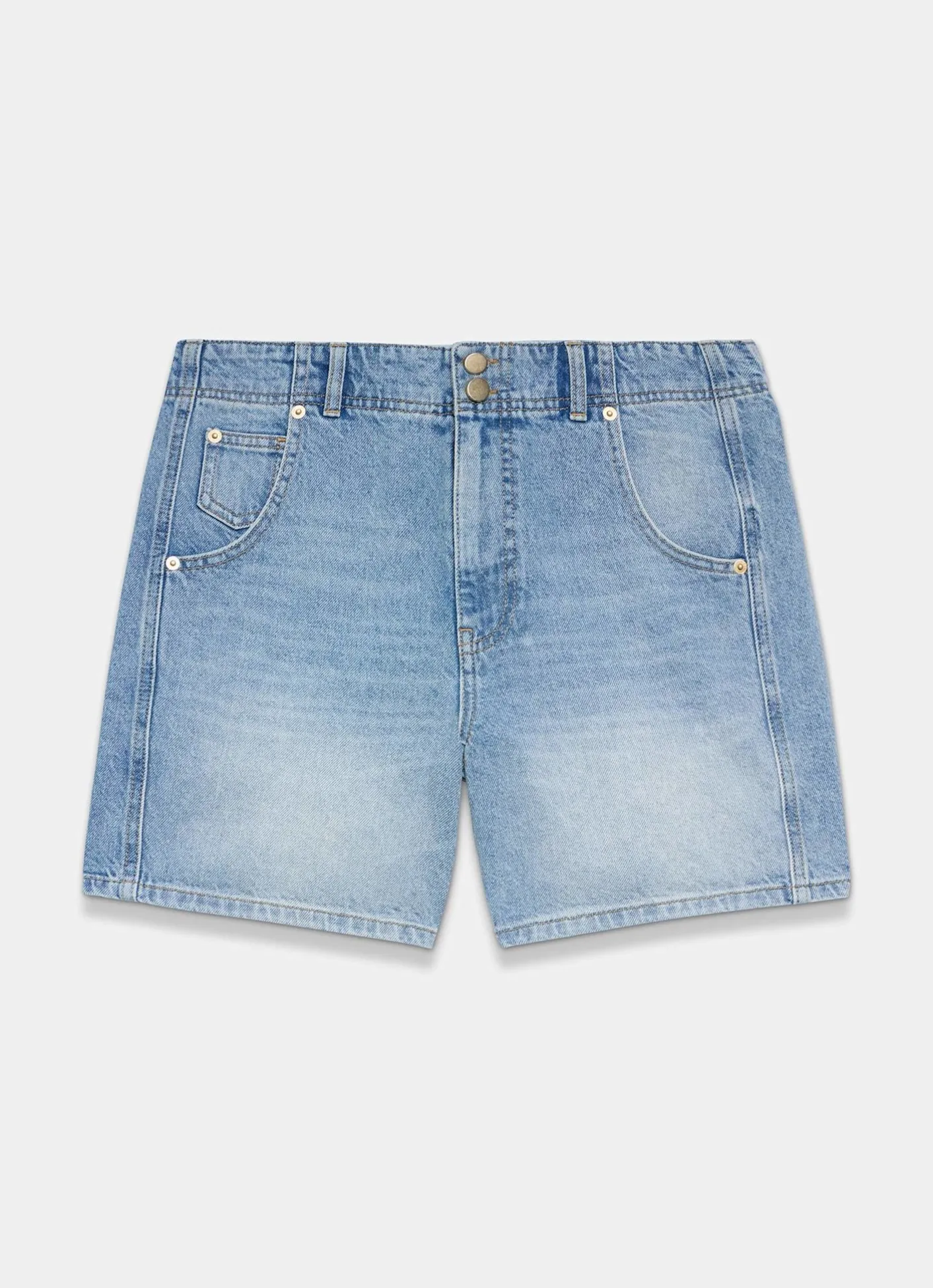 Online Mid Indigo Denim Shorts Shorts|Trousers