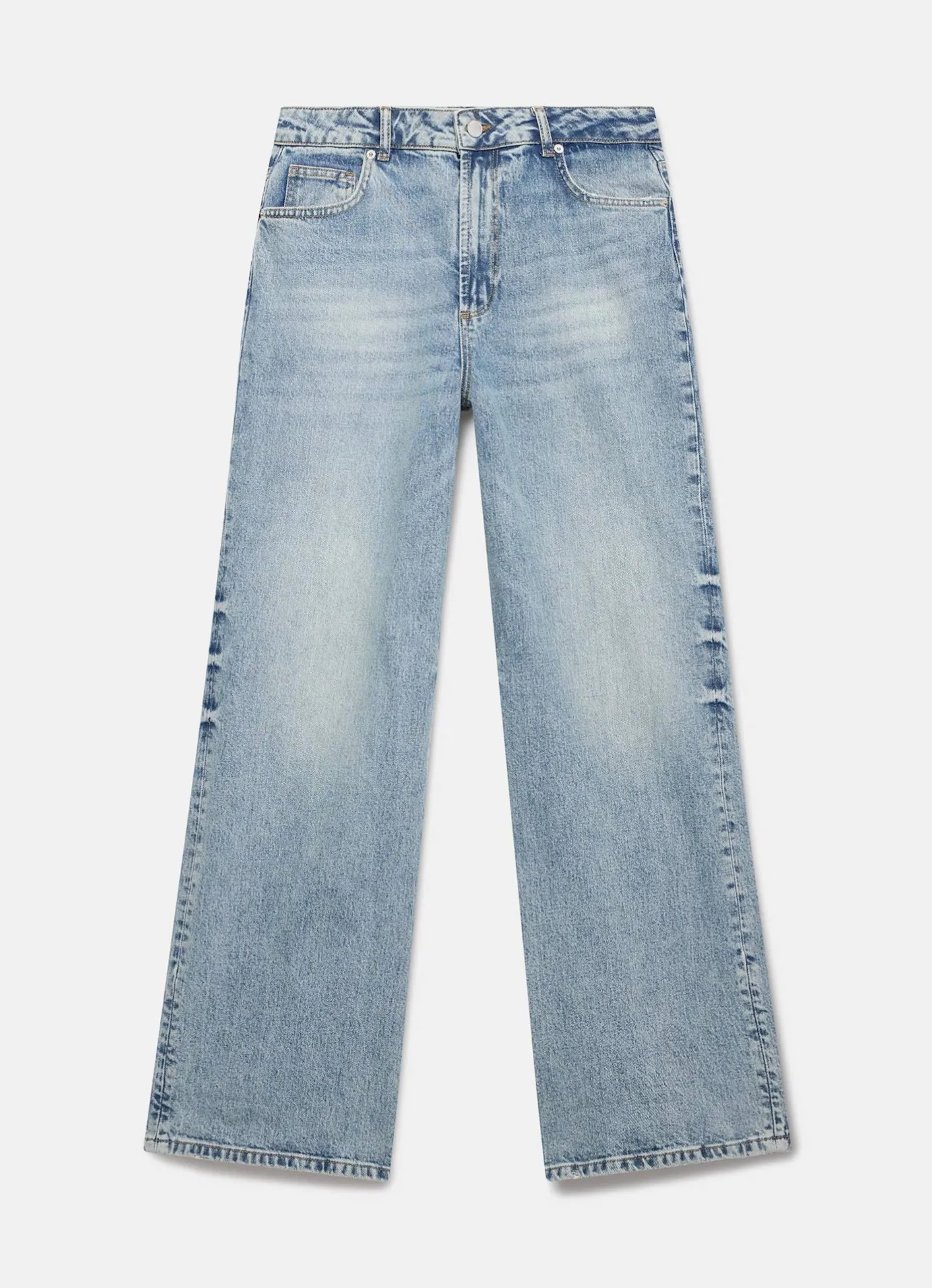 Sale Mid Indigo Workable Wide Jeans Jeans|Wide Leg Jeans