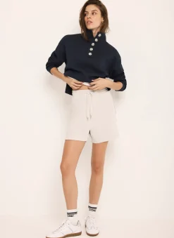 Clearance Button Detail Sweatshirt Sweatshirts|Sweatshirts