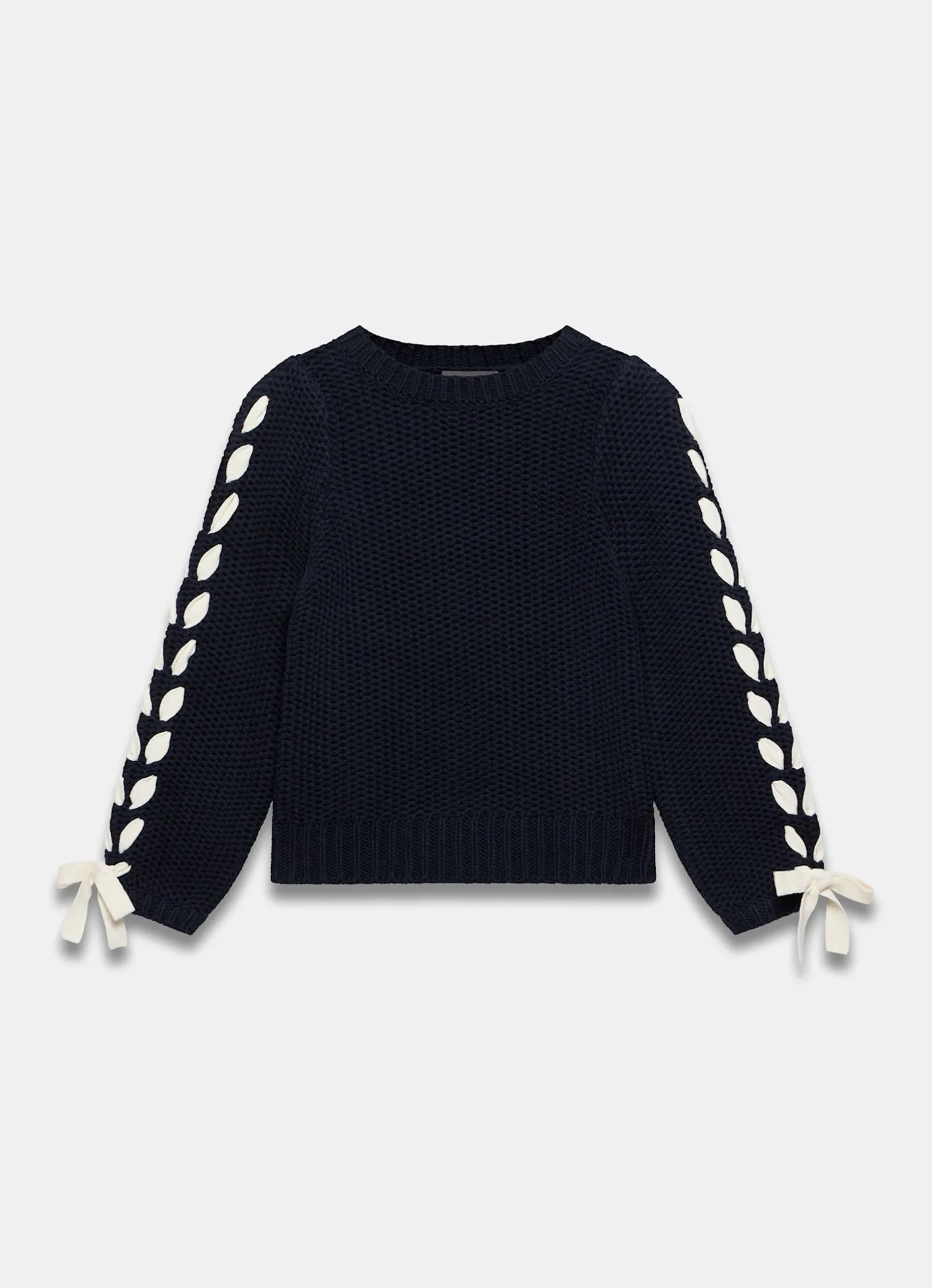 Online Cotton Blend Ribbon Detail Jumper Jumpers|Jumpers & Cardigans