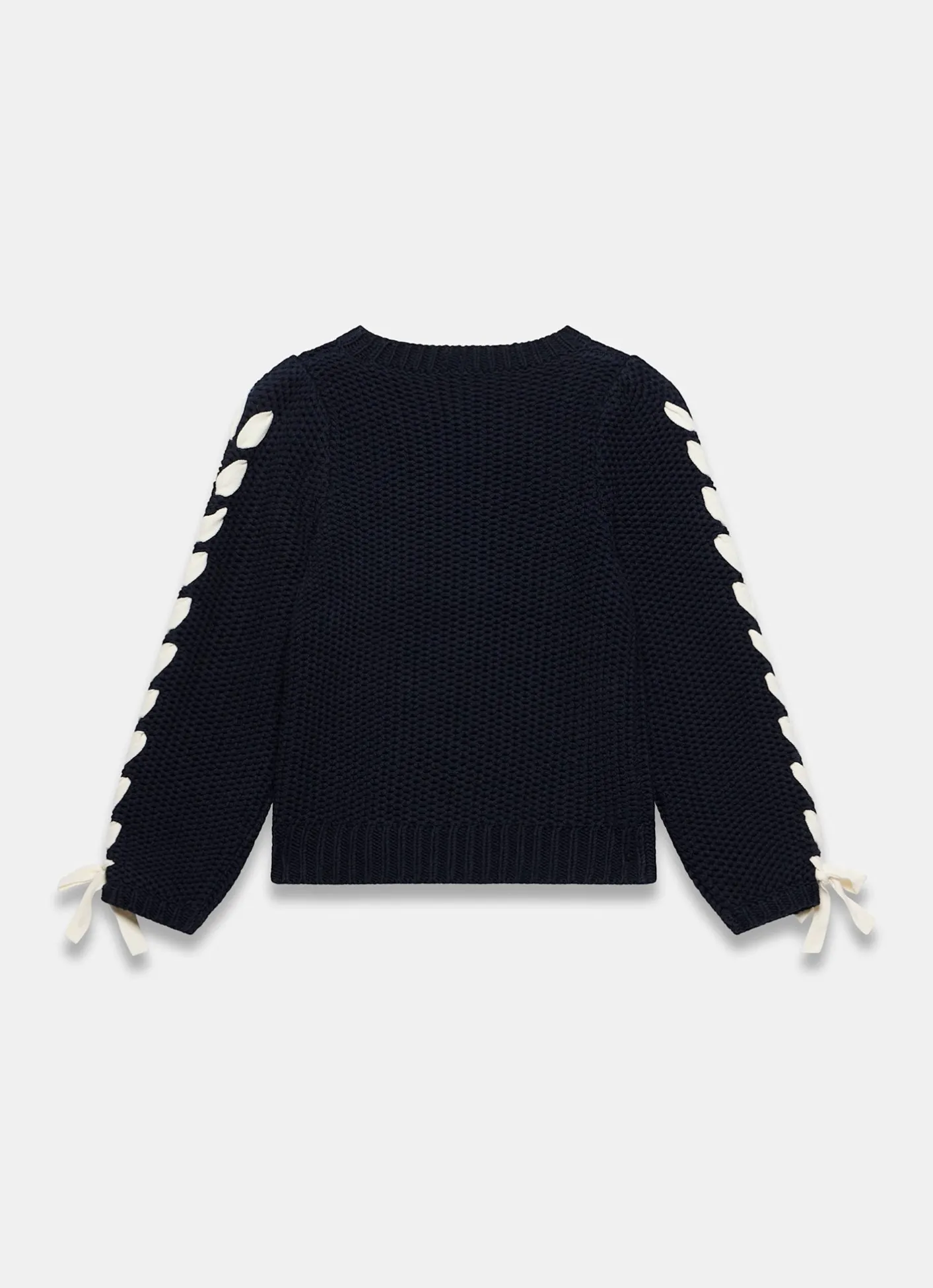 Online Cotton Blend Ribbon Detail Jumper Jumpers|Jumpers & Cardigans