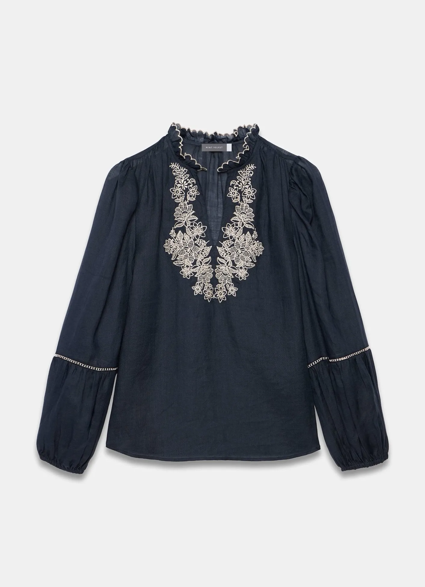 Best Embroidered Detail Blouse Shirts & Blouses