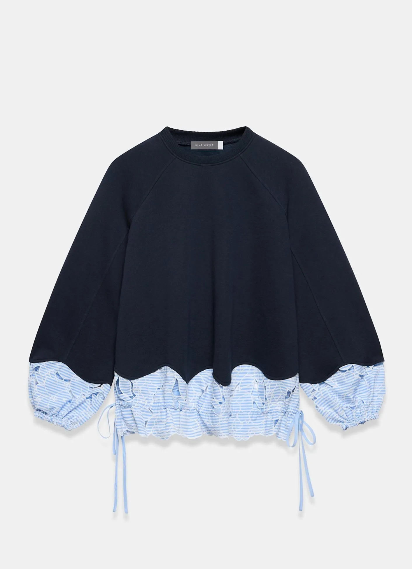 Outlet Embroidered Hem Sweatshirt Sweatshirts|Sweatshirts