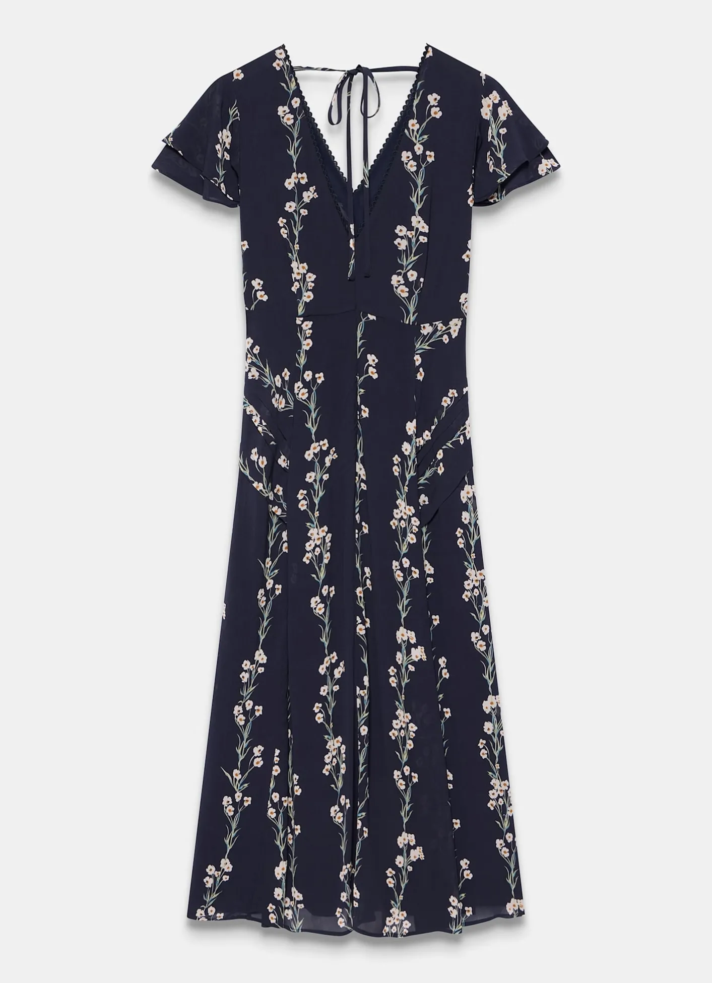 New Floral Print Midi Dress Midi Dresses|Printed Dresses