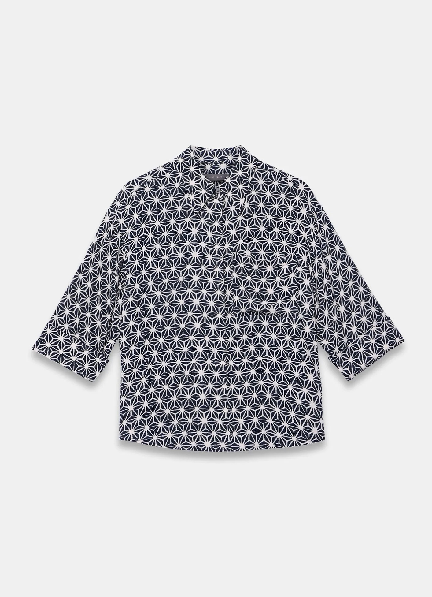 Geometric Print Resort Shirt Shirts & Blouses