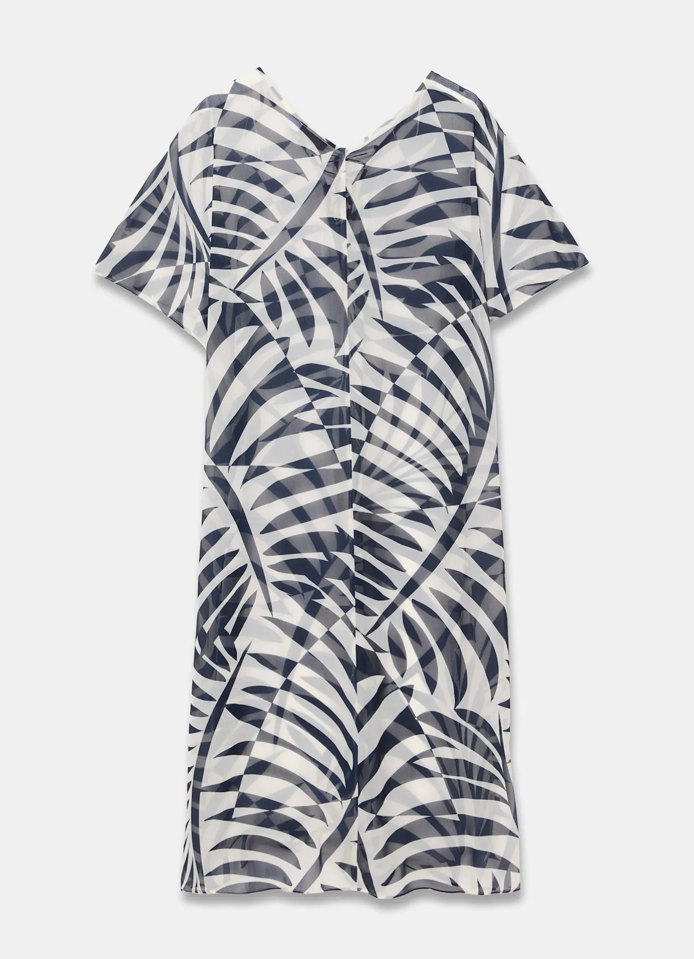 Leaf Print Beach Cover Up Summer Dresses|Midi Dresses