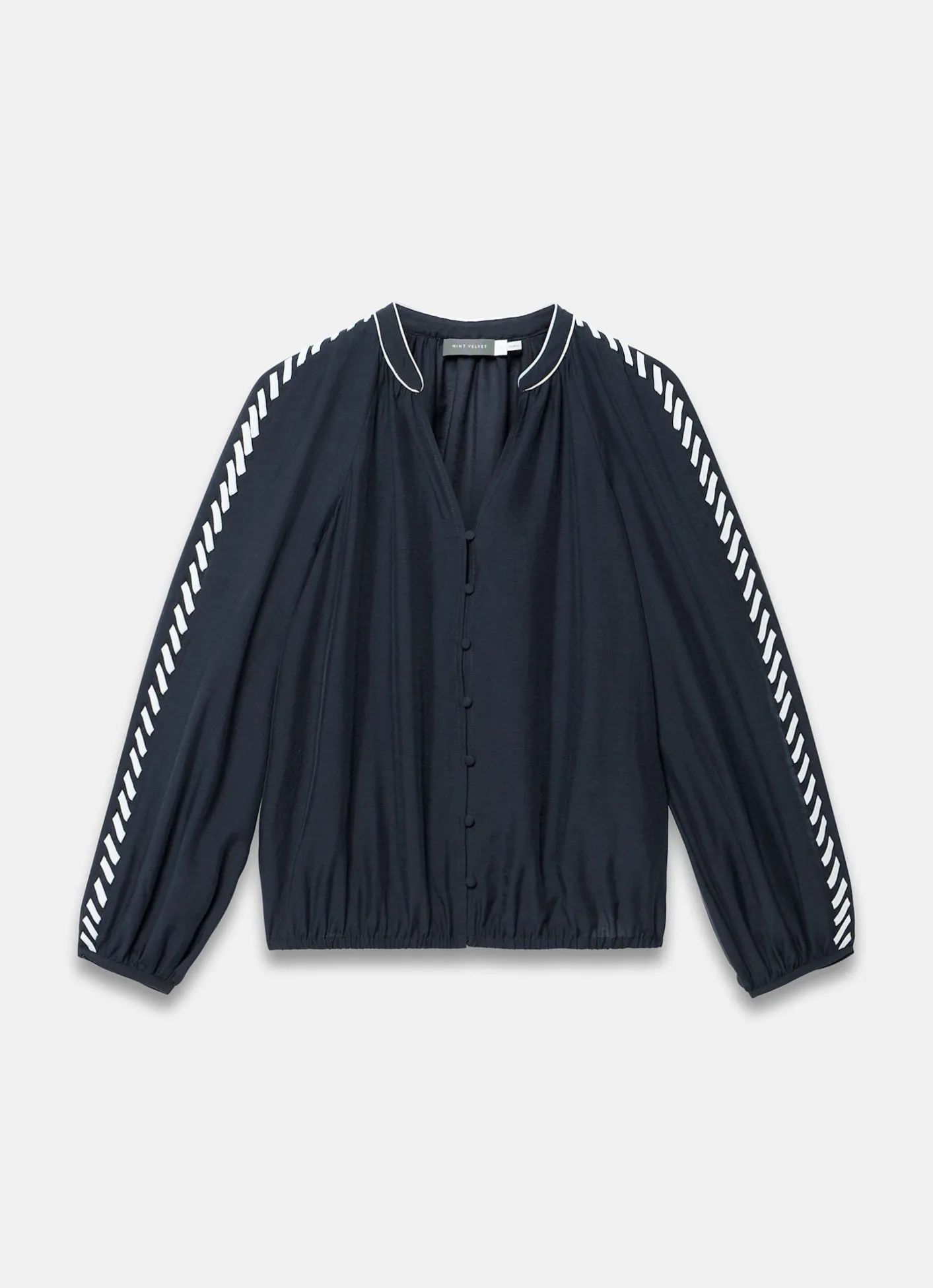 Sale Whipstitch Detail Blouse Shirts & Blouses