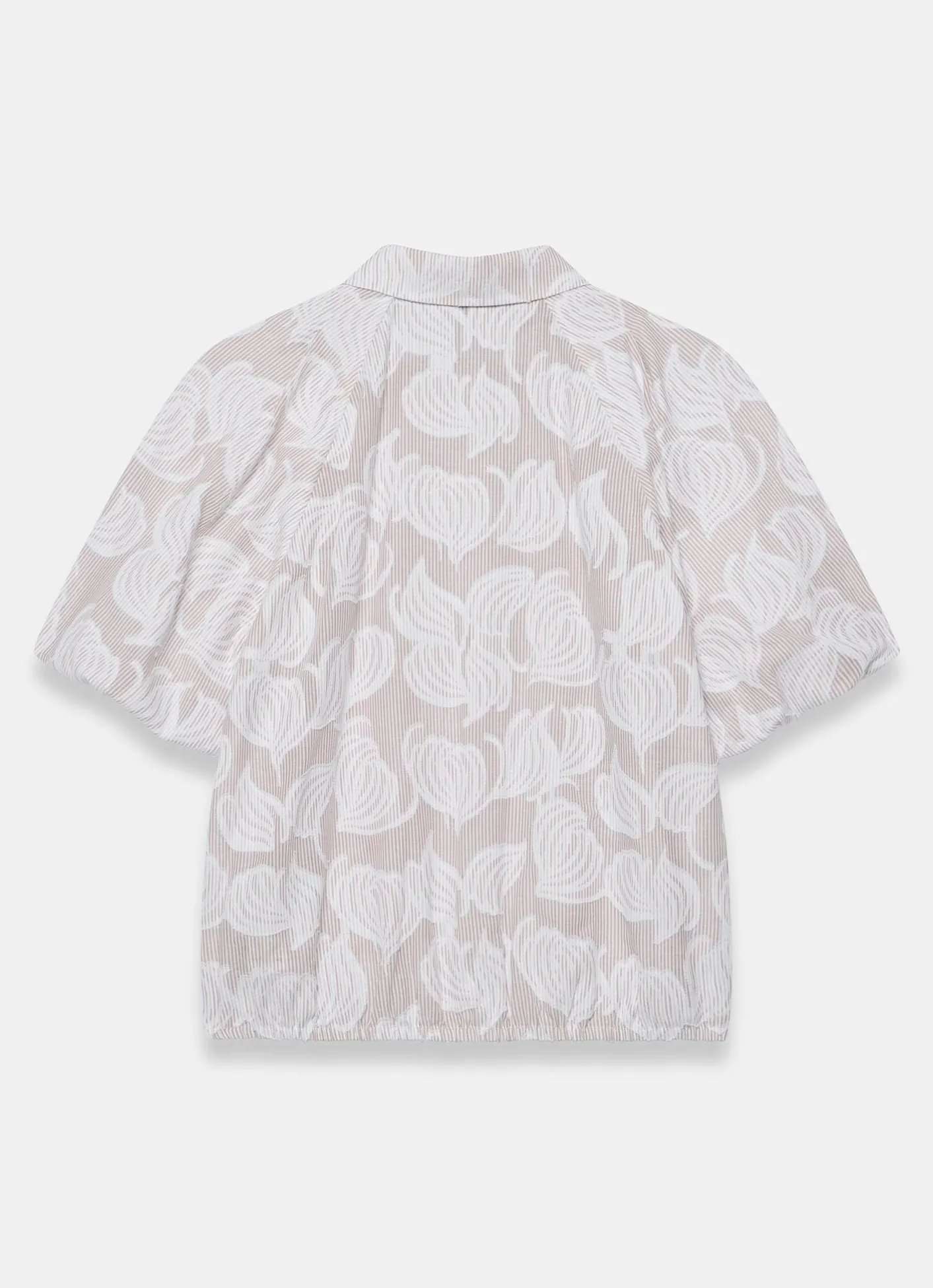 New Cotton Jacquard Striped Shirt Shirts & Blouses|All Tops