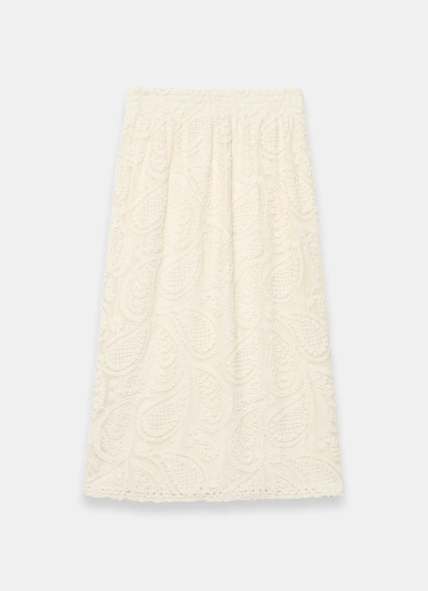 Hot Crochet Paisley Midi Skirt Midi Skirts|Crochet