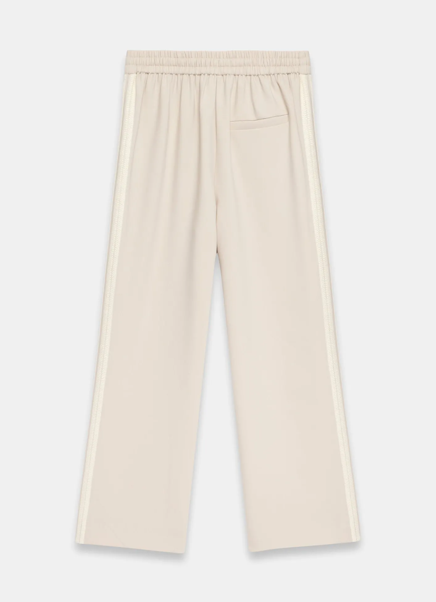 Crochet Side Stripe Wide Joggers Wide Leg Trousers|Trousers