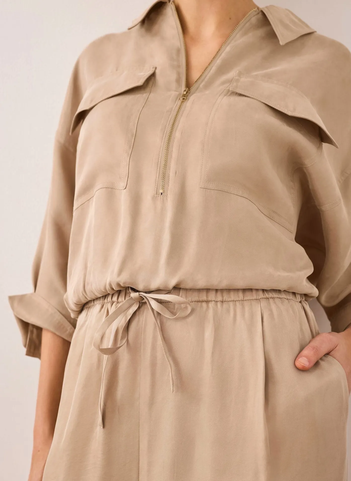 Hot Drawstring Wide Leg Trousers Wide Leg Trousers|Trousers